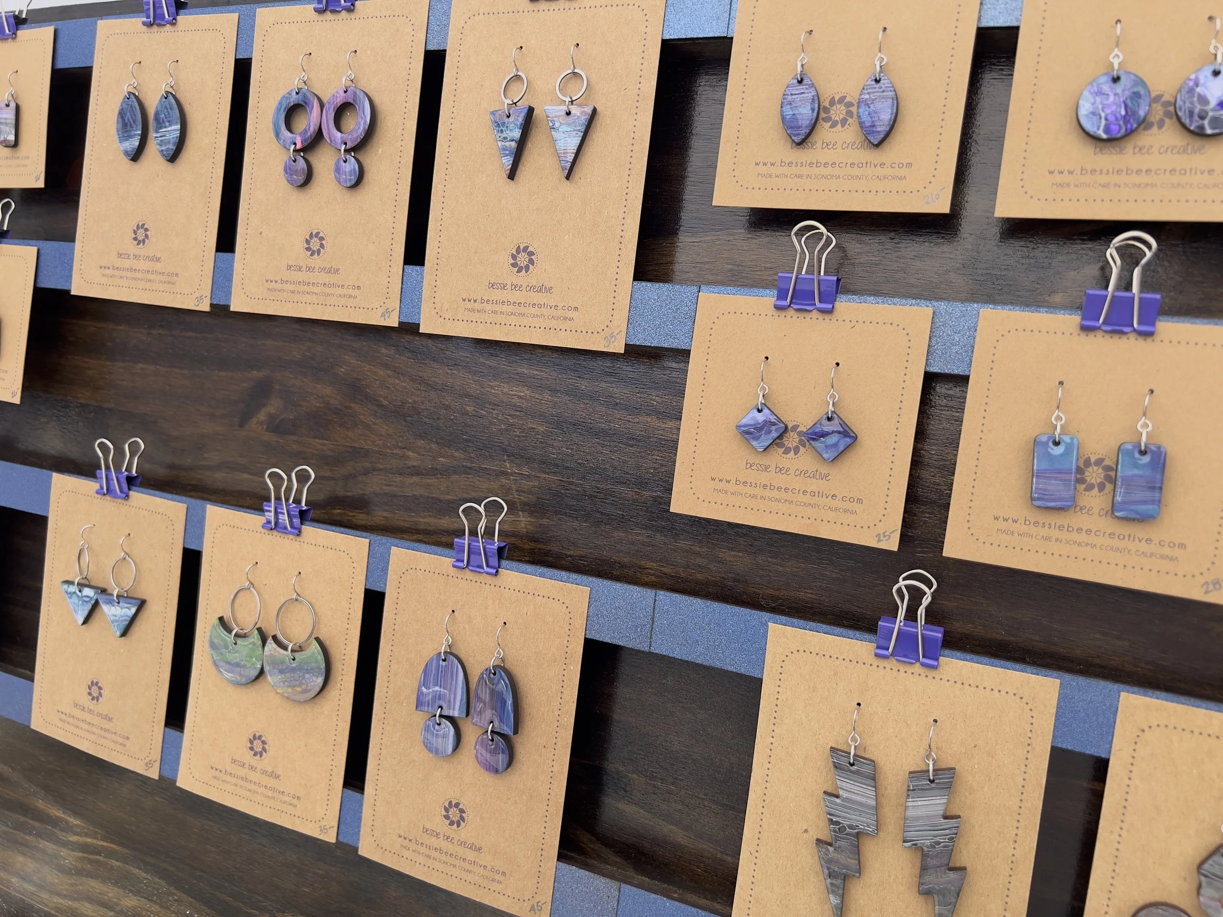 hand painted earrings