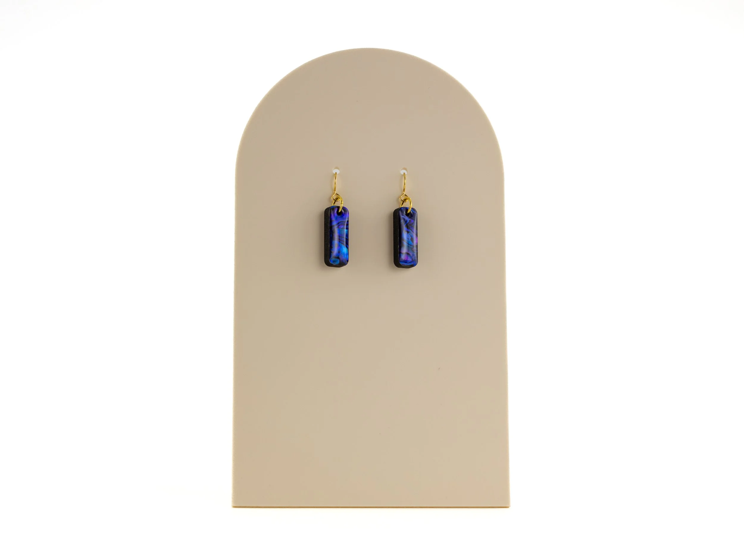 Royal Purple Abalone Short Stick Earrings-1.jpg