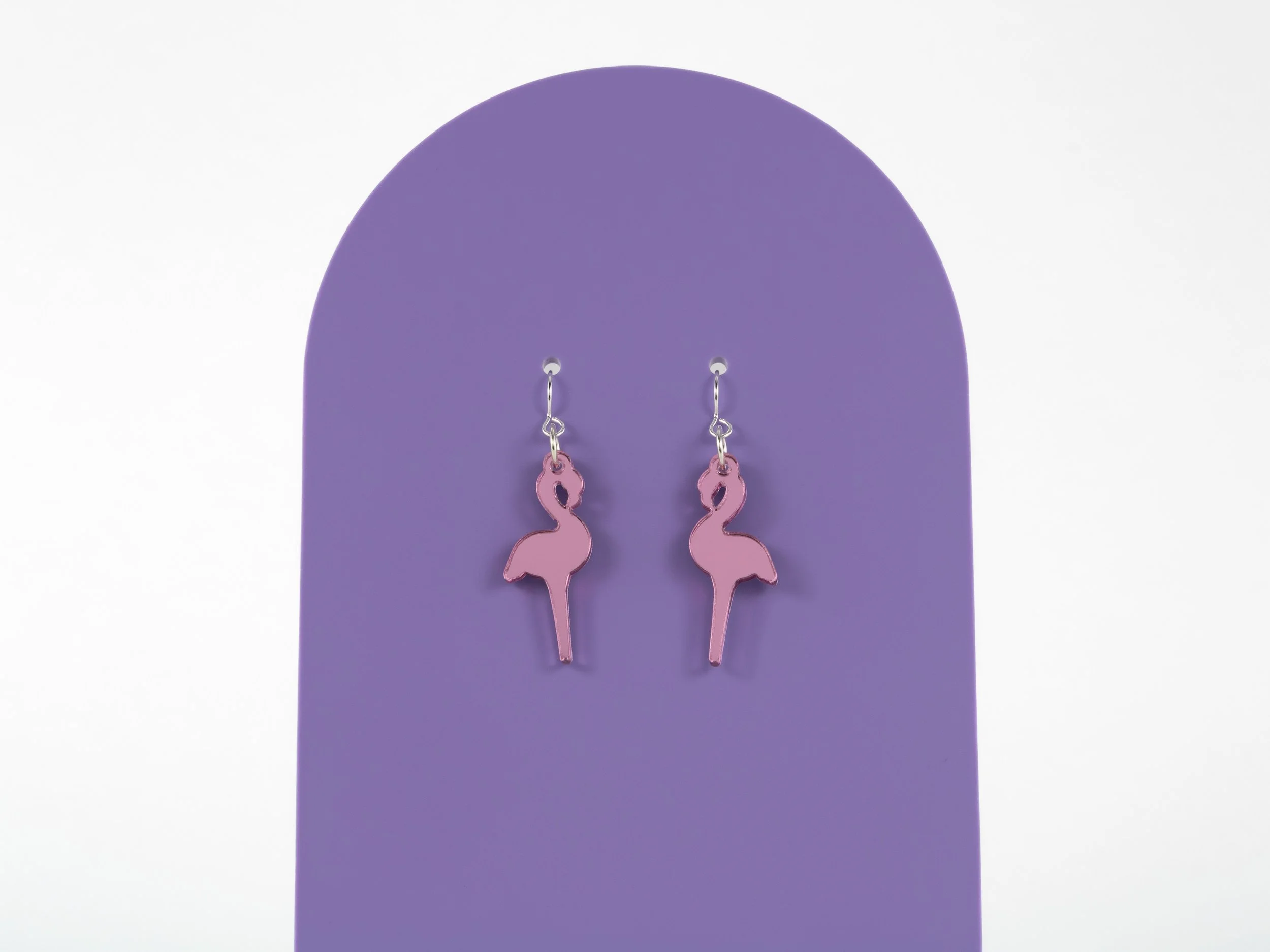 “Mini” Acrylic Flamingo Earrings