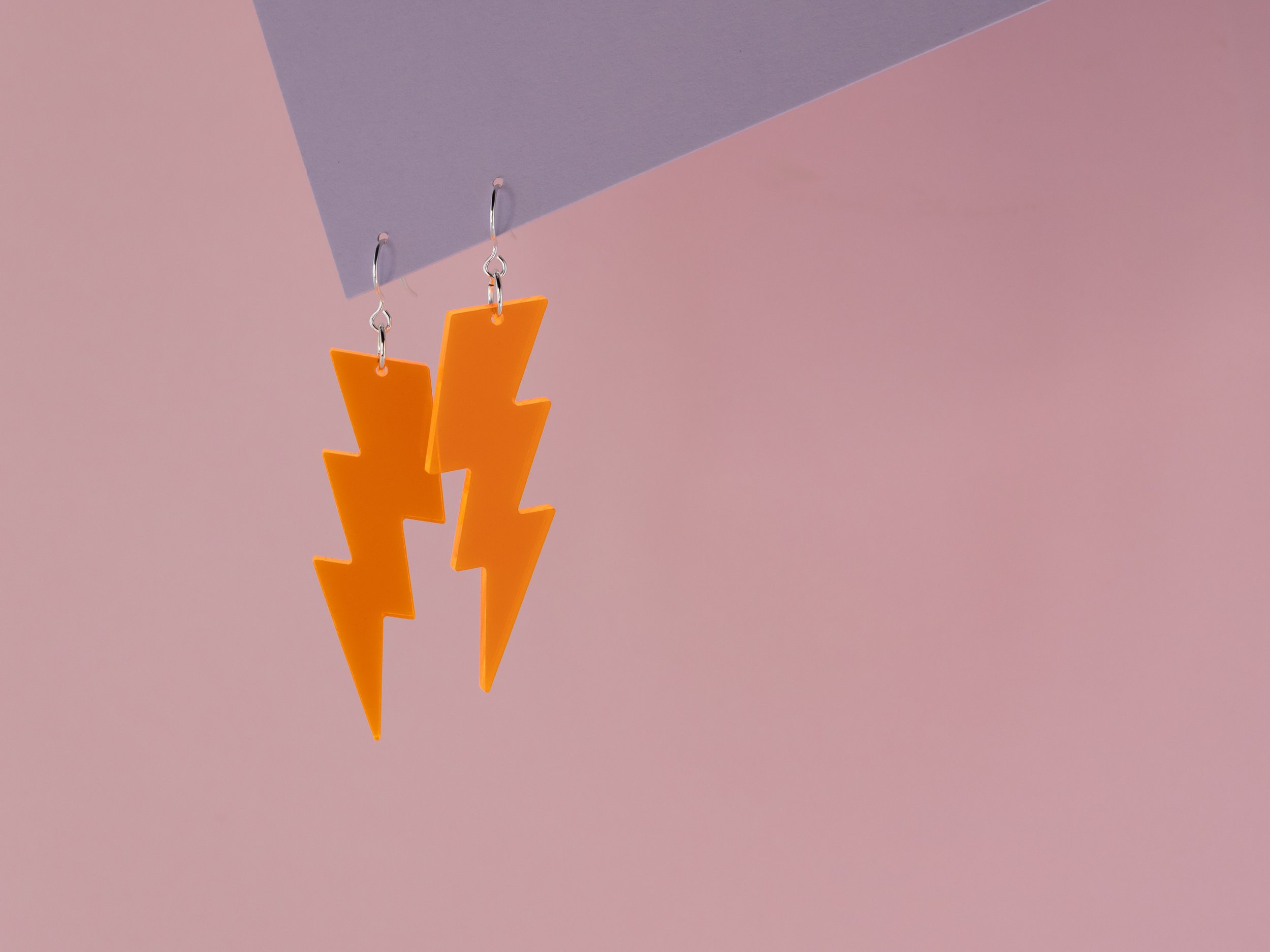 Etsy Florescent Acrylic Lightning Bolts Orange Angle-1.jpg