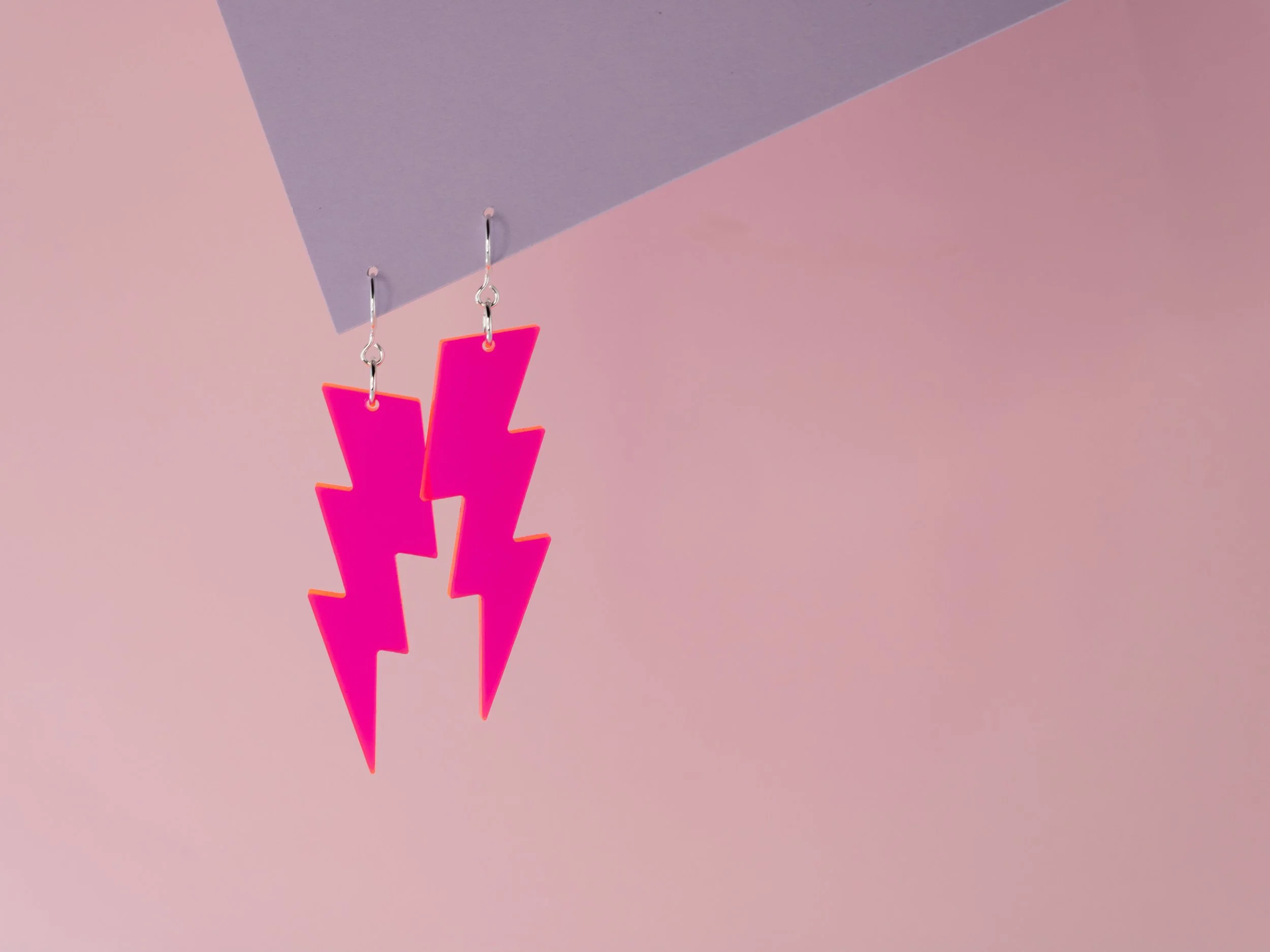 Etsy Florescent Acrylic Lightning Bolts Pink Angle-1.jpg