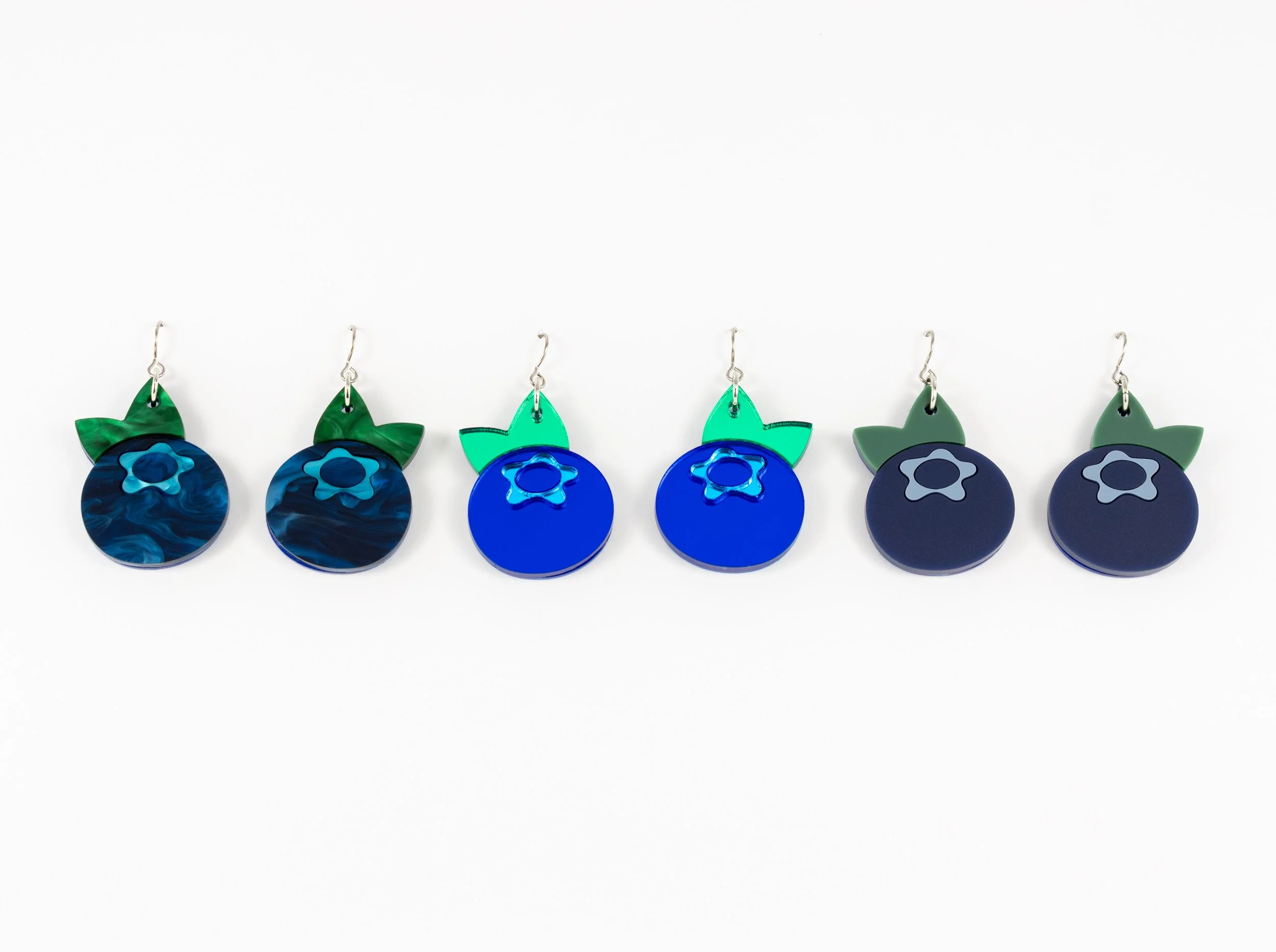 Acrylic Blueberry Earrings