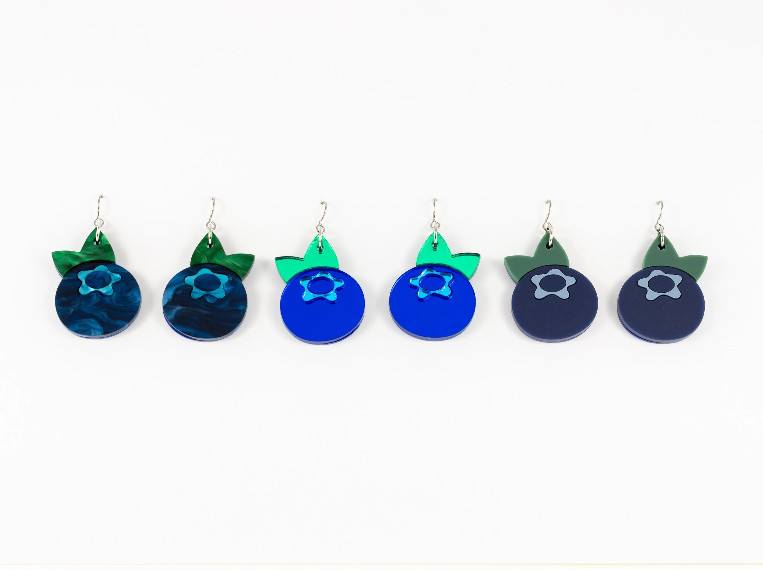 Acrylic Blueberry Earrings