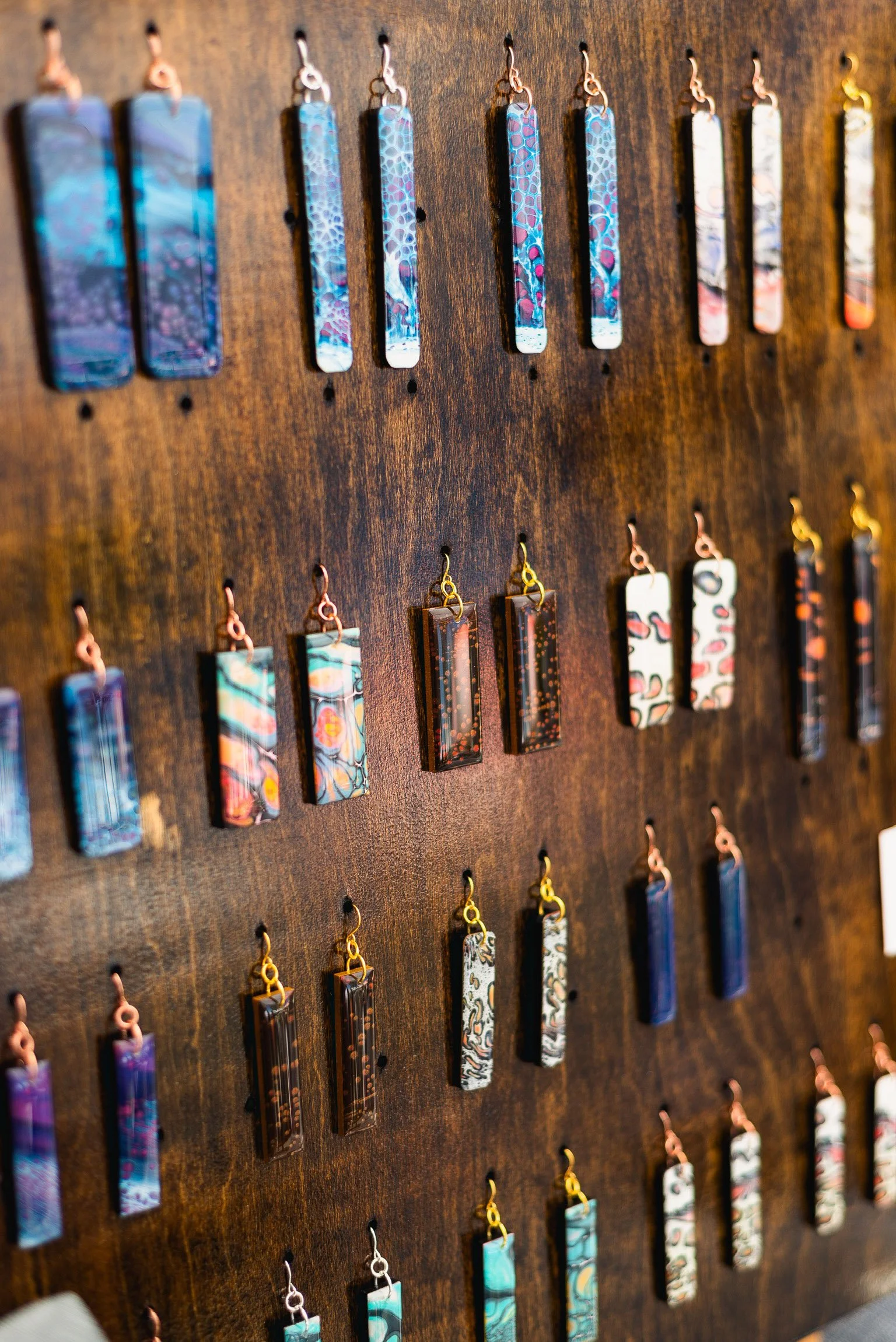 hand painted earrings