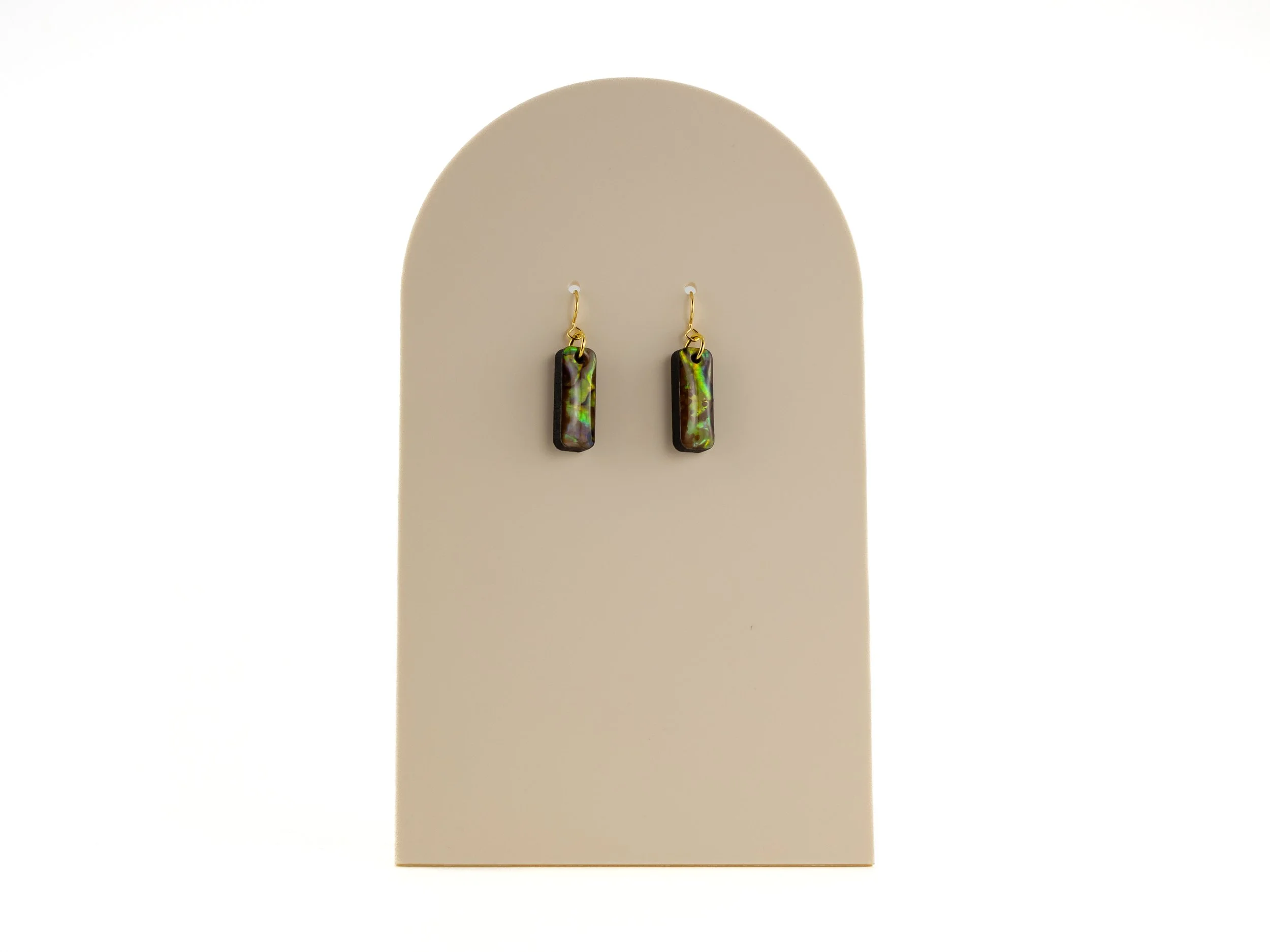 Tiger Eye Abalone Short Stick Earrings-1.jpg