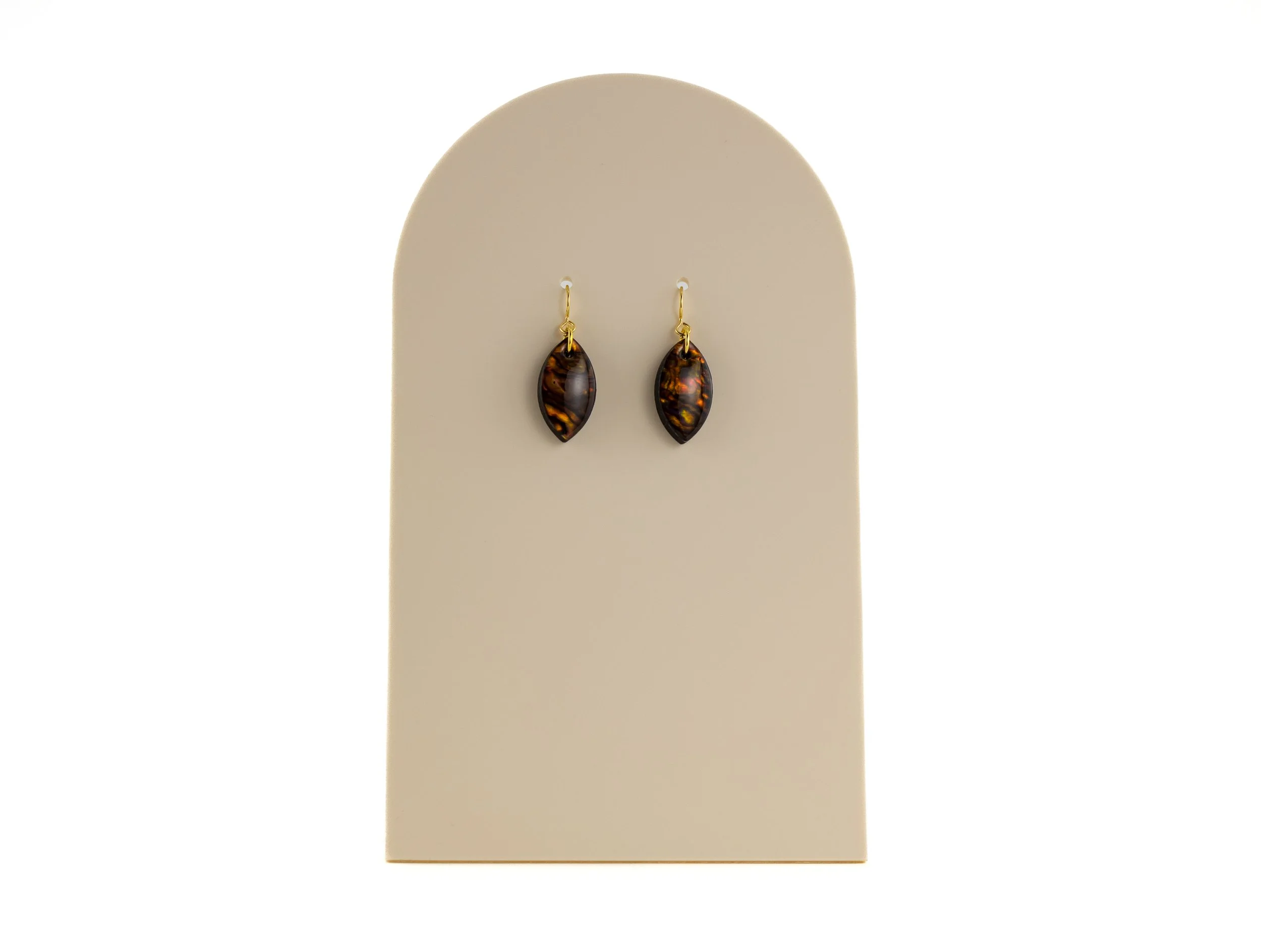 Copper Red Abalone Small Petal Earrings-1.jpg