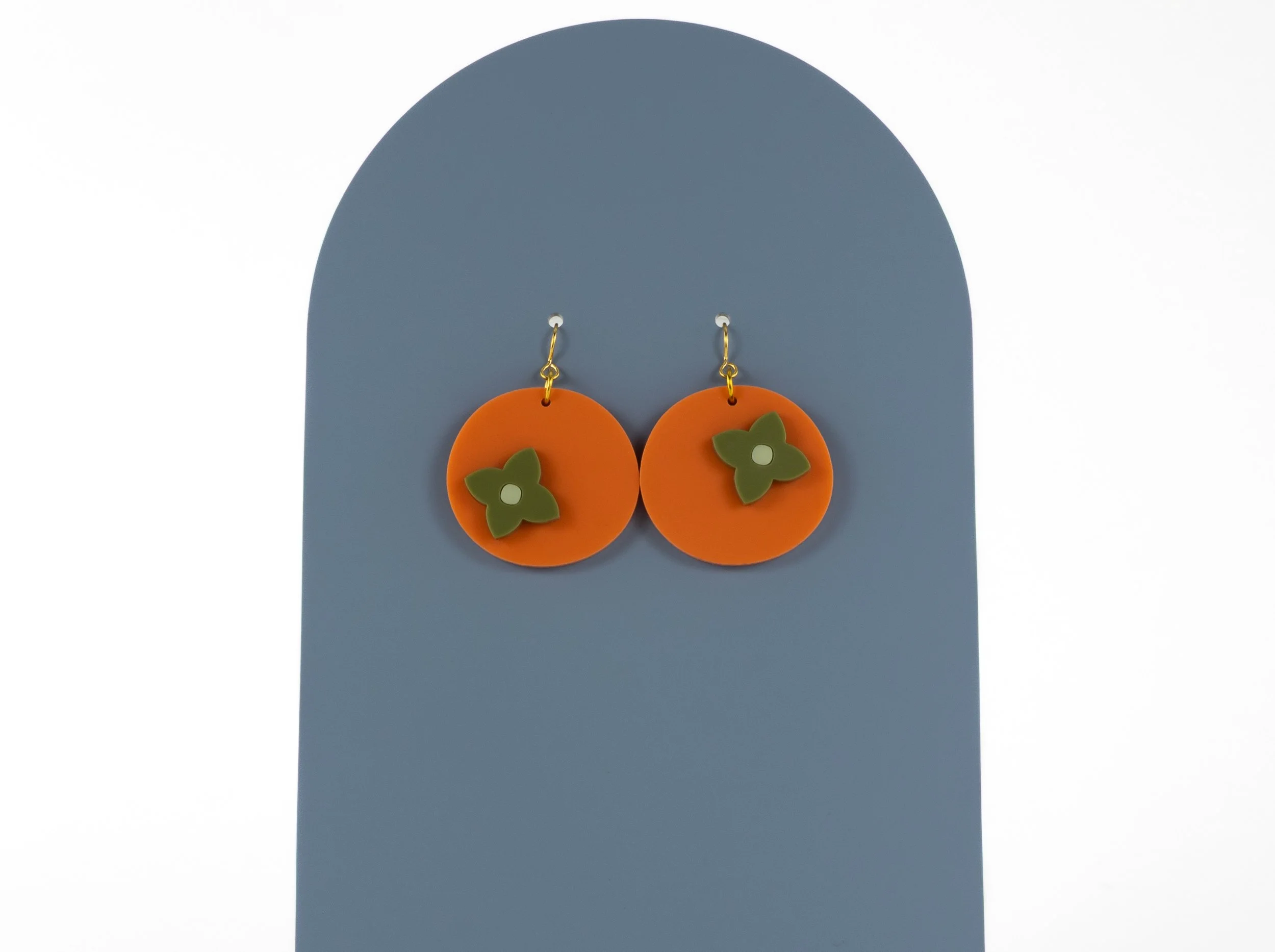 Acrylic Persimmon Earrings
