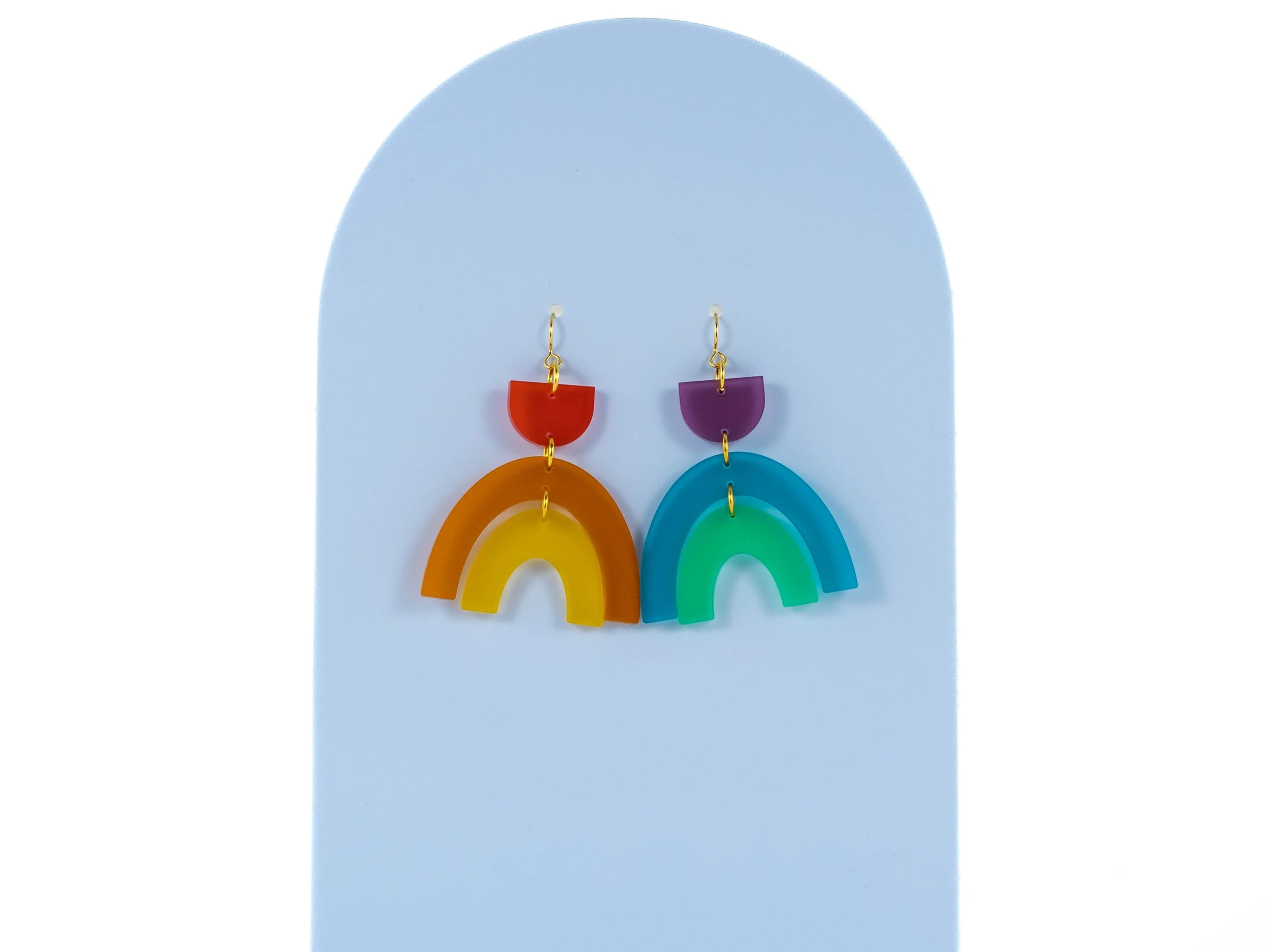 Boho Rainbow Rainbows in Frosted Acrylic