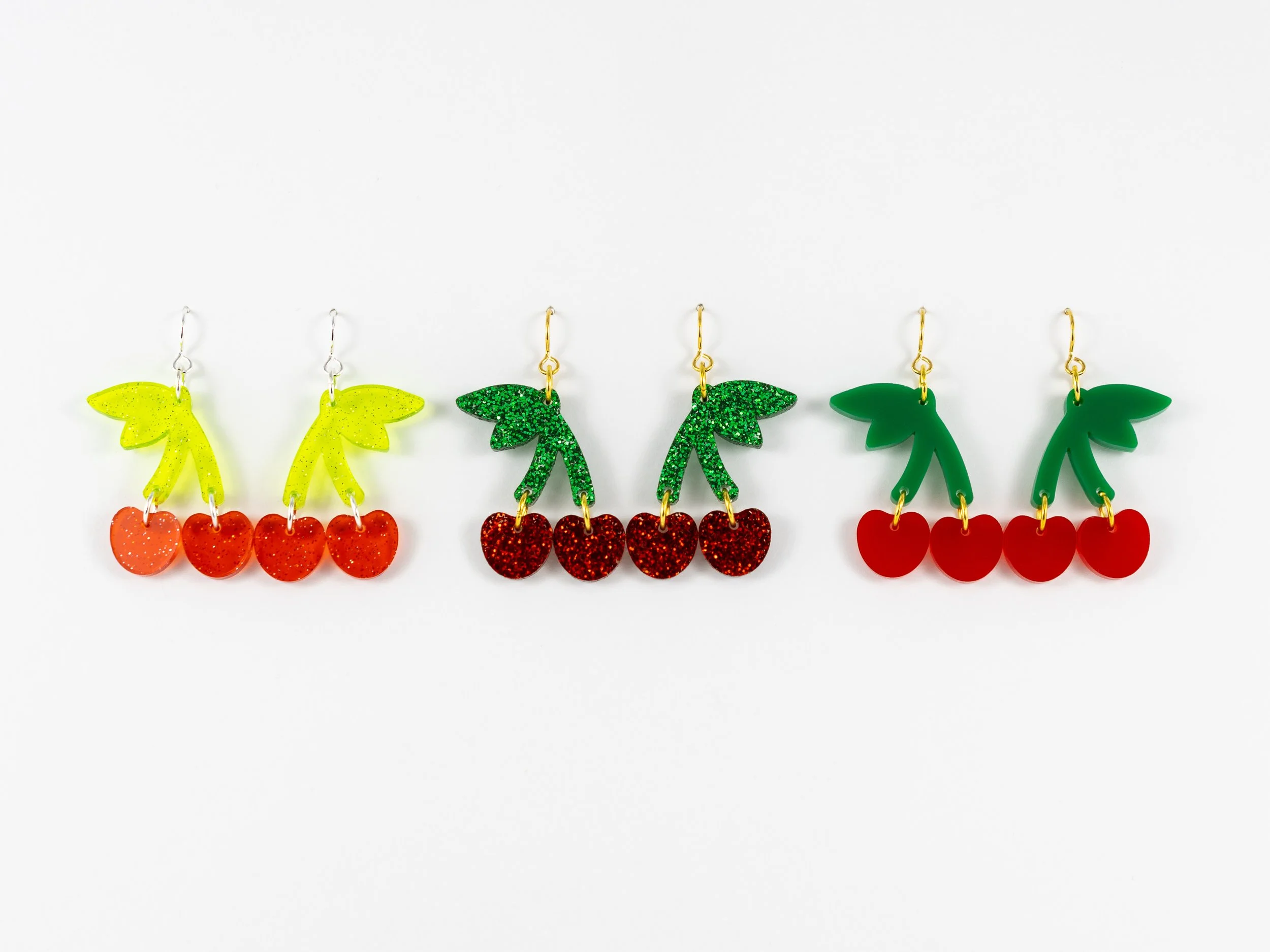 "Mini" Acrylic Cherry Earrings