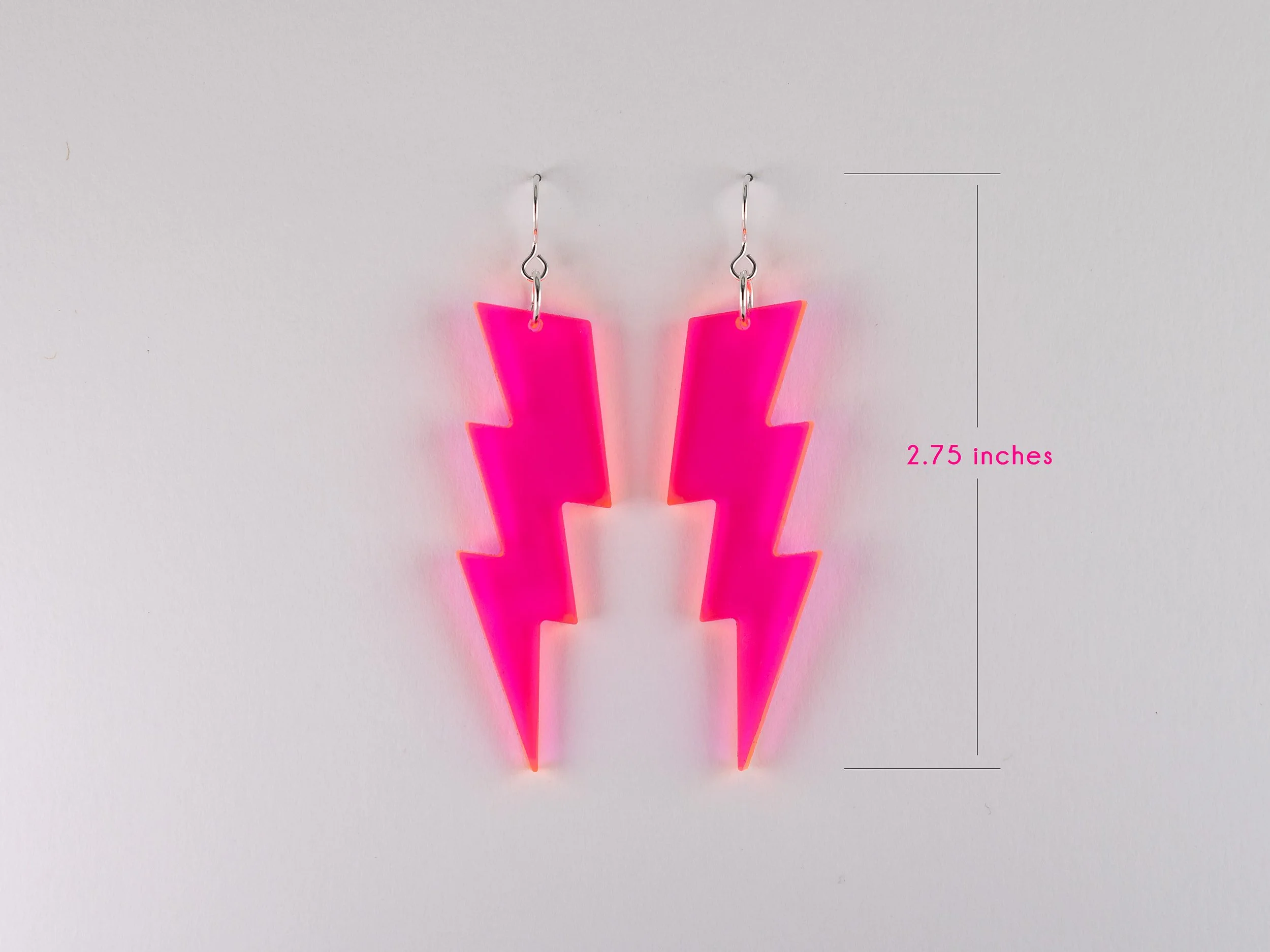 Etsy Florescent Acrylic Lightning Bolts Pink Single Dimensions-2.jpg