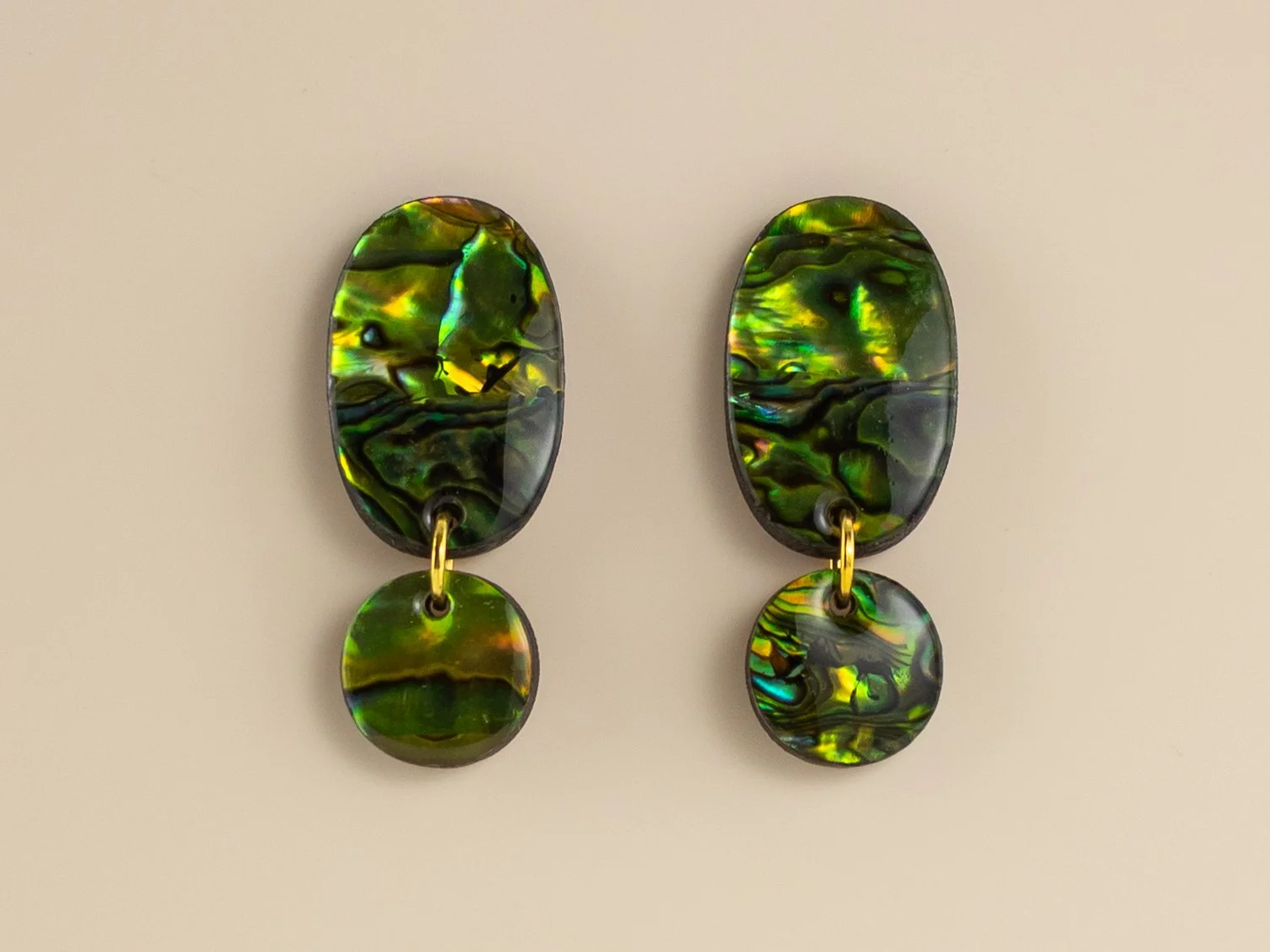 Peridot Abalone Oval Drop Stud Earrings-2.jpg
