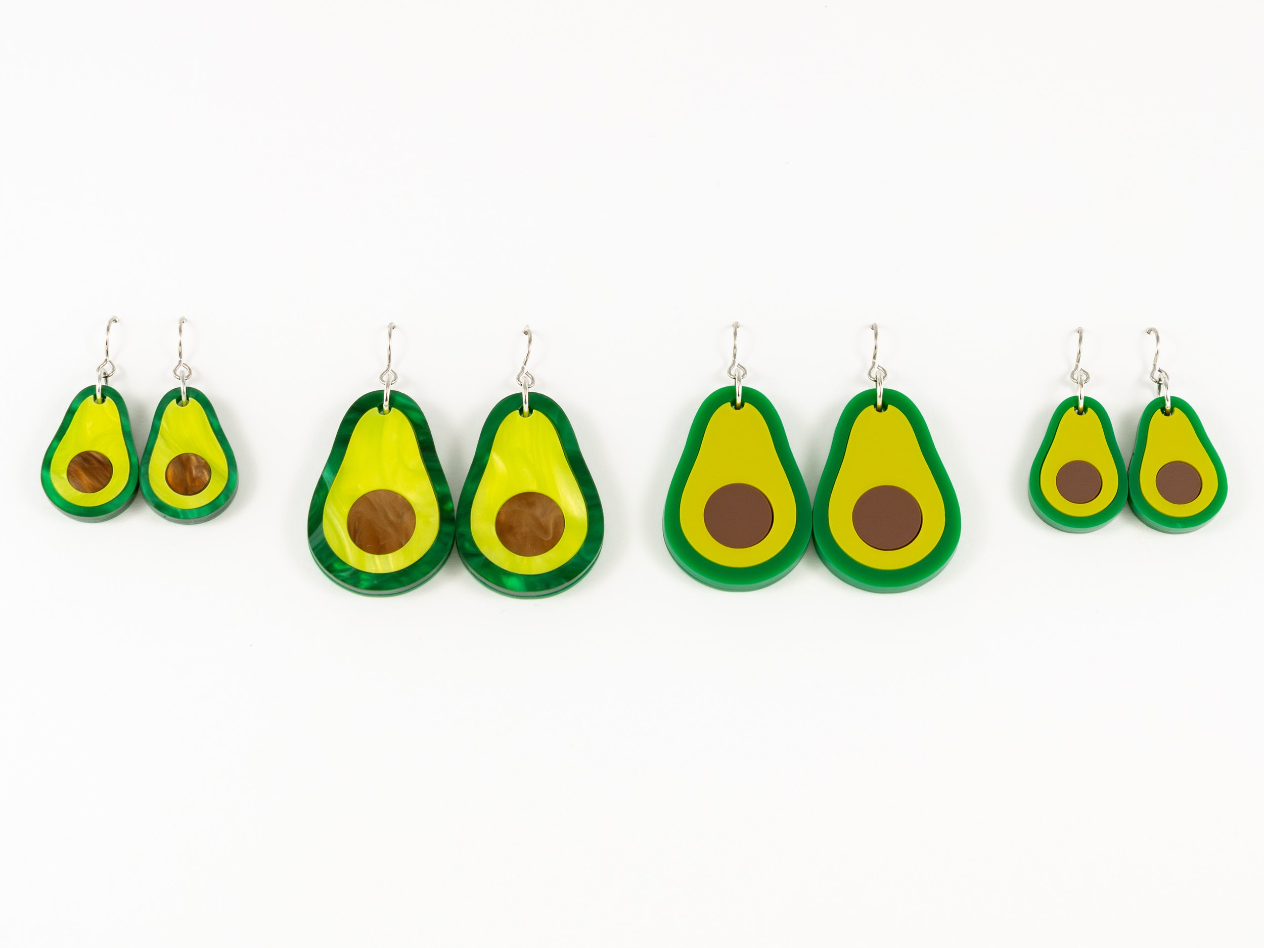 Acrylic Avocado Earrings