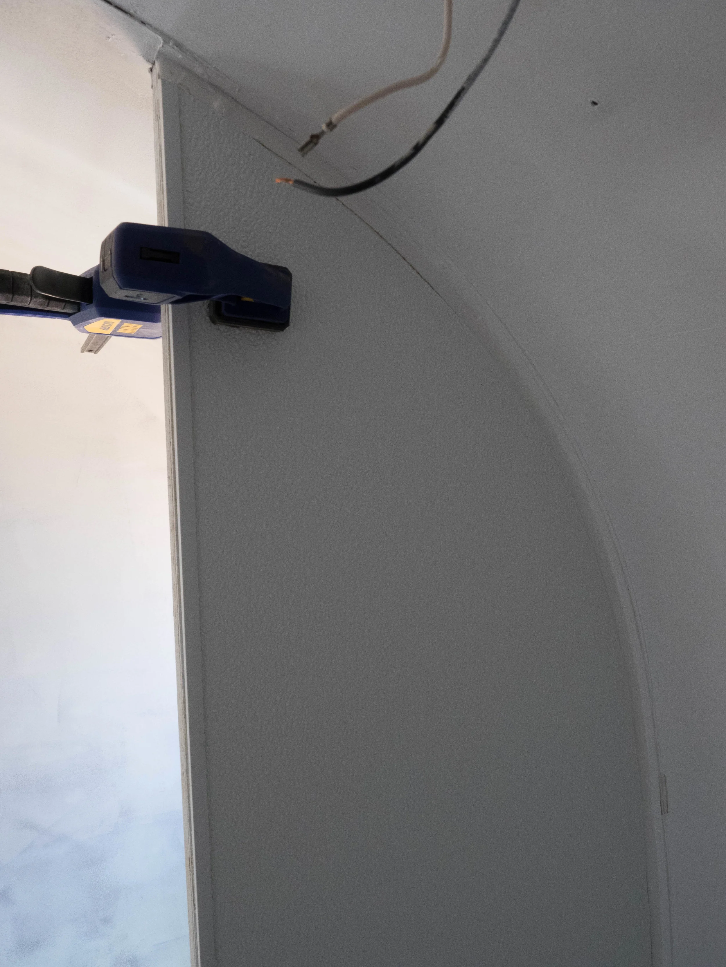 Note the FRP cap moulding already applied.