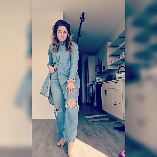 Monochromatic Canadian Tuxedo. #canadiantuxedo #denimondenim #vintagestraight #jeans #denimlover #denimdesigner