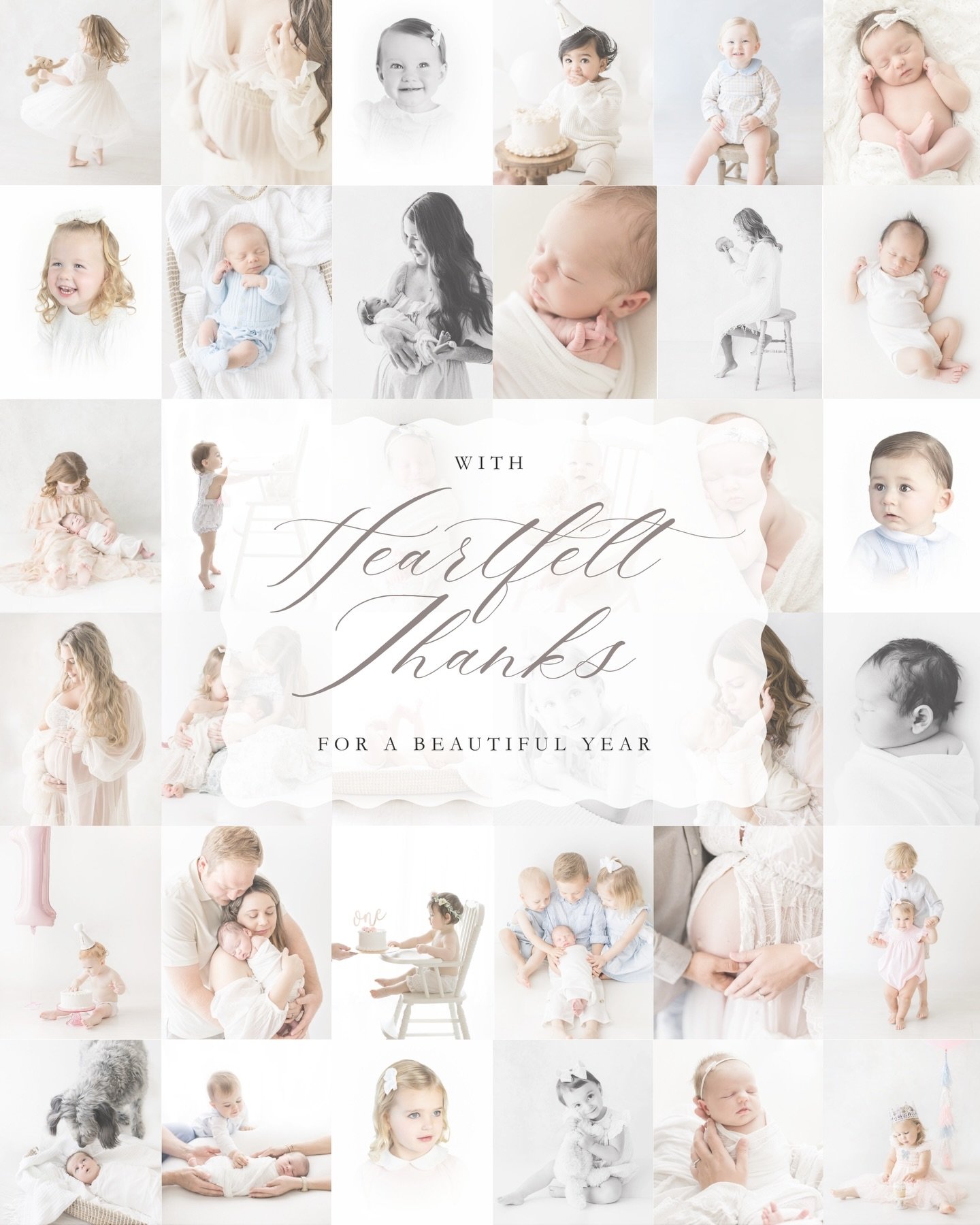 Thank you for entrusting me with the incredible privilege of documenting your special moments and precious memories throughout the past year!
It has been an absolute joy serving your families and I&rsquo;m deeply grateful to continue to create and ru