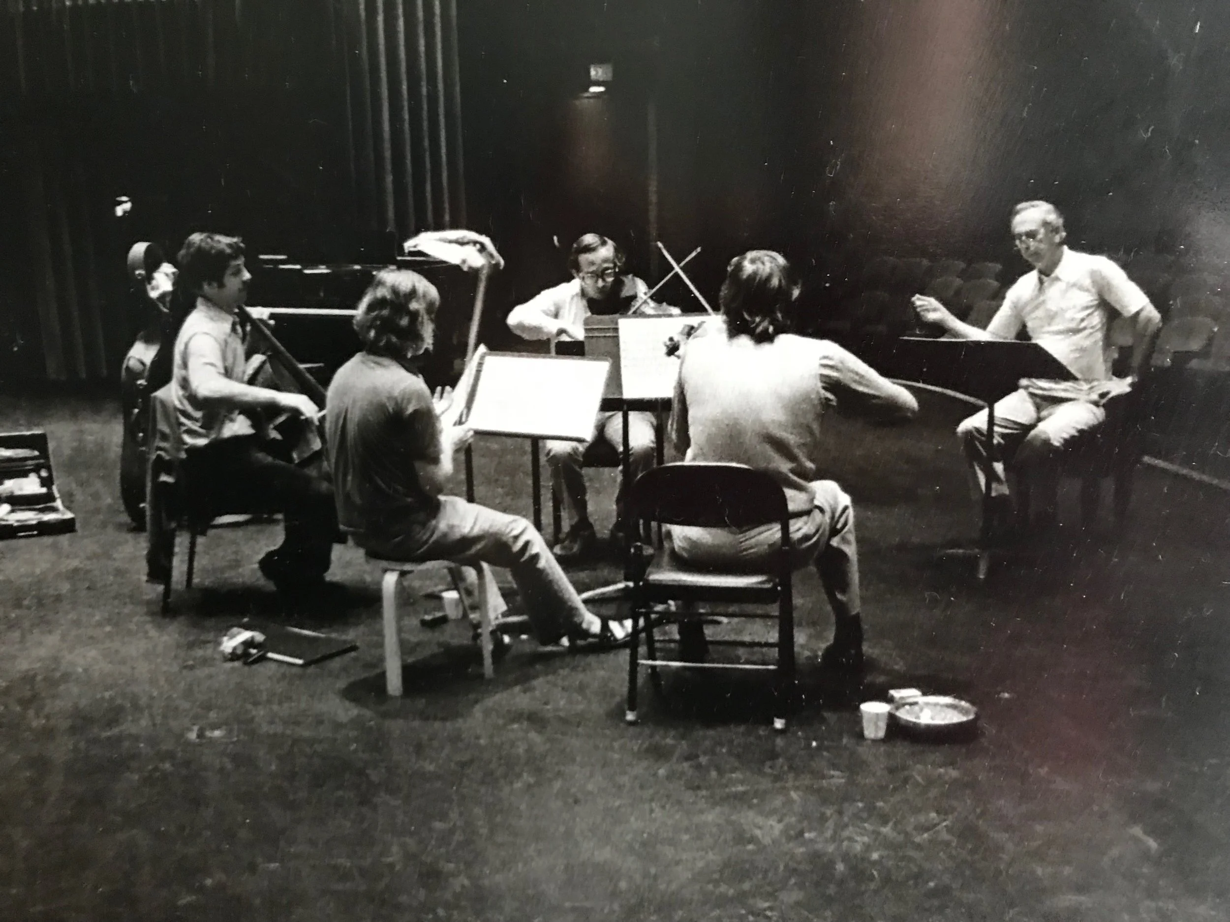 Concord String Quartet working with George Rochberg