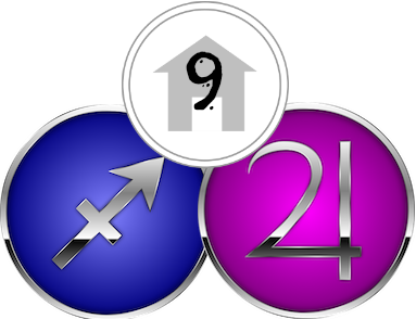 The Ninth House, ruled by Sagittarius & Jupiter