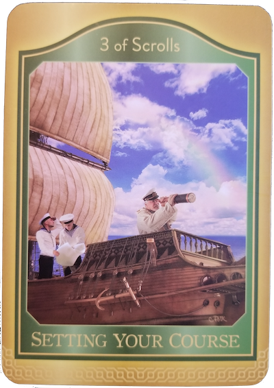 3 OF SCROLLS - The Akashic Tarot
