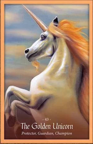 THE GOLDEN UNICORN - Faery Forest Oracle