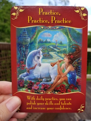 PRACTICE PRACTICE PRACTICE: Magical Messages from the Fairies Oracle, Doreen Virtue
