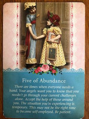 FIVE OF ABUNDANCE - Guardian Angel Tarot Deck — Our Sight