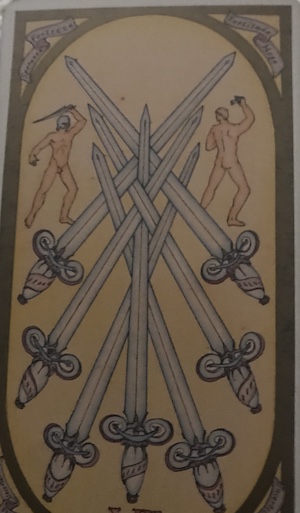 SEVEN OF SWORDS: Renaissance Tarot by Brian Williams