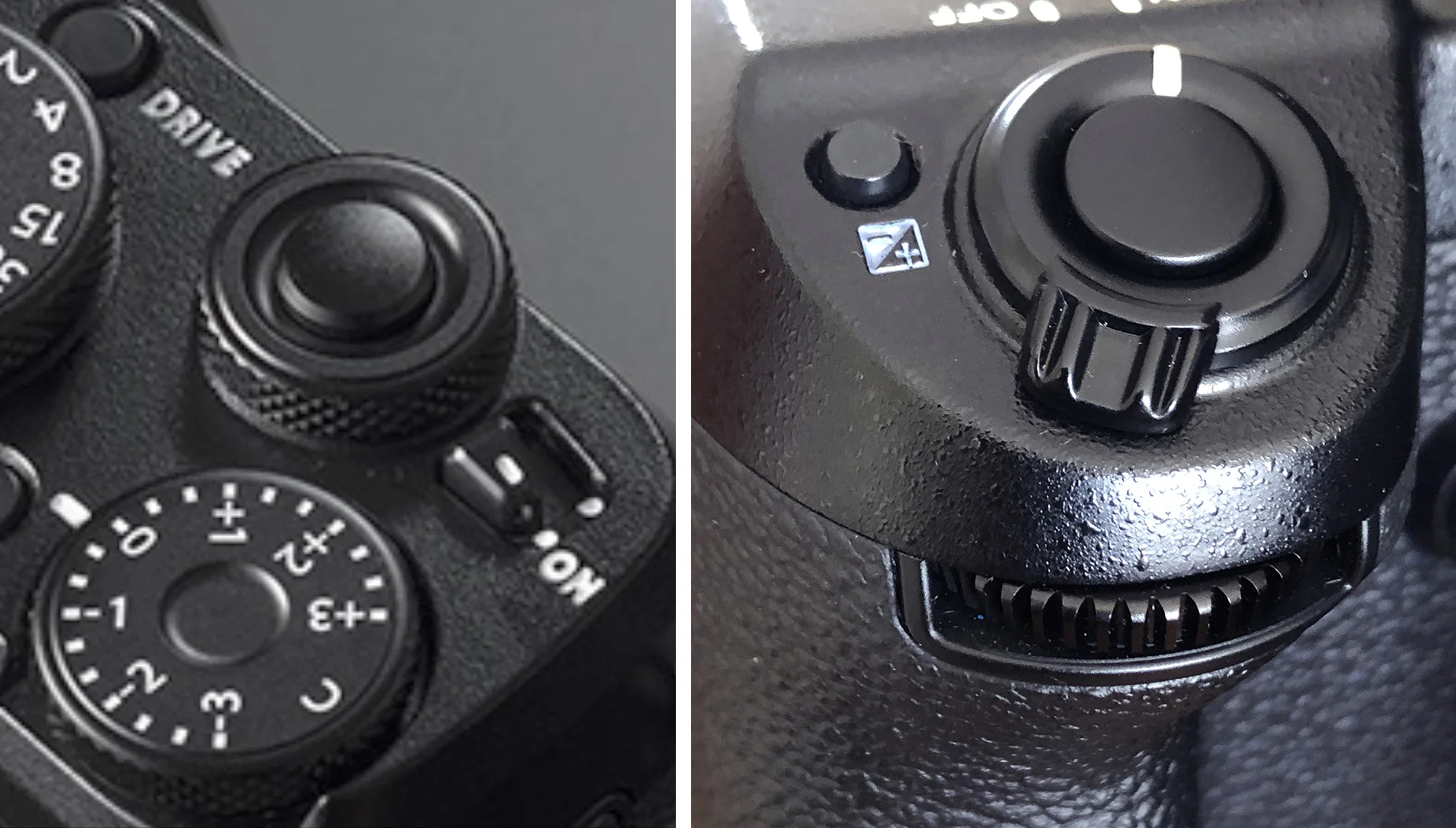 The clever but ‘radical’ input dial on the 50R The ‘old school’ input dial on the 50S