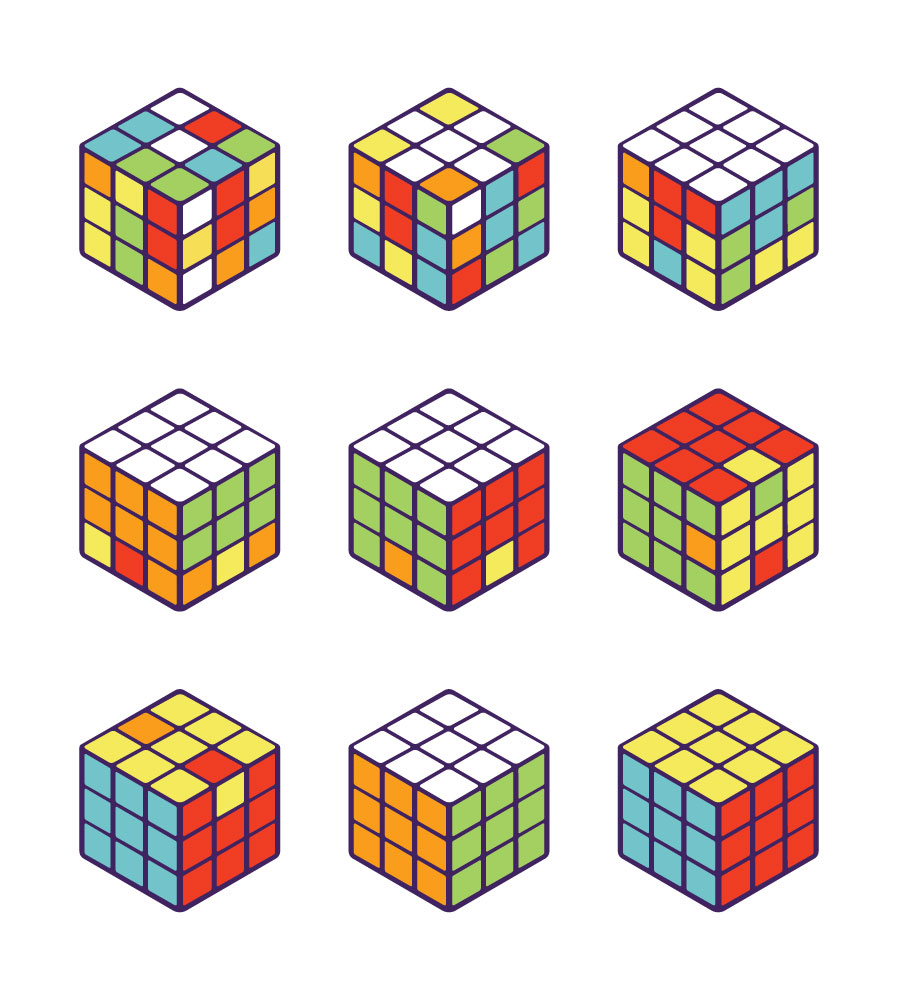My reddit secret santa gift to one who loves speed solving rubik cubes! This is the algorithm for solving a rubik's cube
