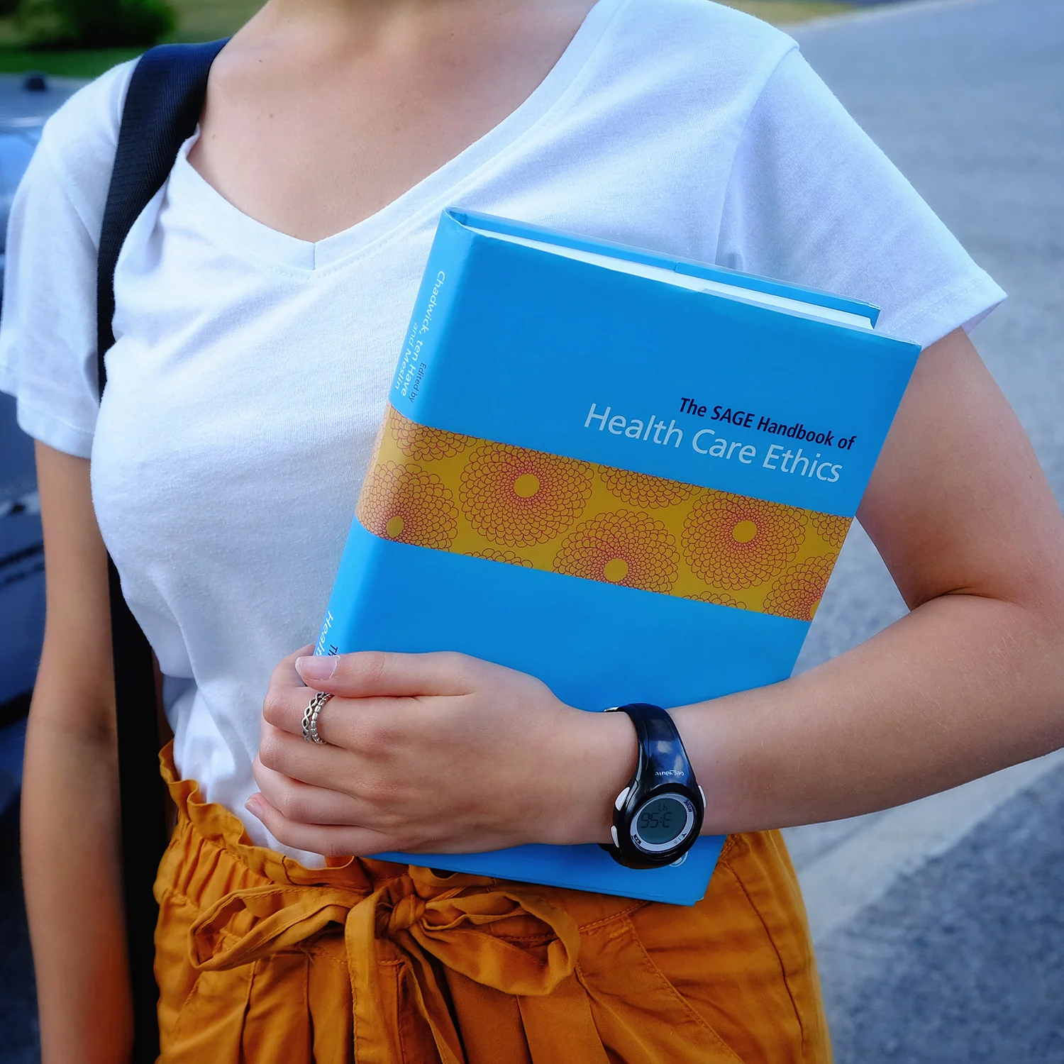 Eric Meslin was kind enough to present Lara with a Bio Ethics book he had co-edited.