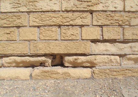 Spalling brick is very common. 