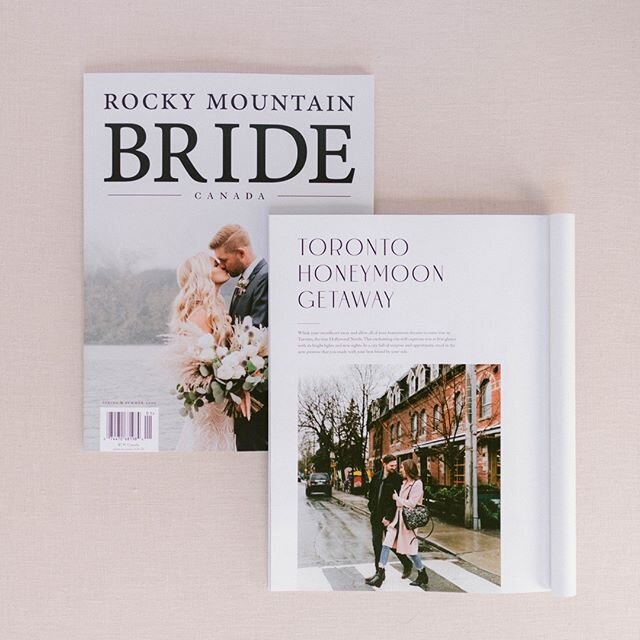 I received the best snail mail today 😍 Back in October, Rocky Mountain Bride reached out to me about creating an editorial piece for their Spring/Summer magazine and IT&rsquo;S HERE! It was such an incredible experience assembling a Toronto team to 