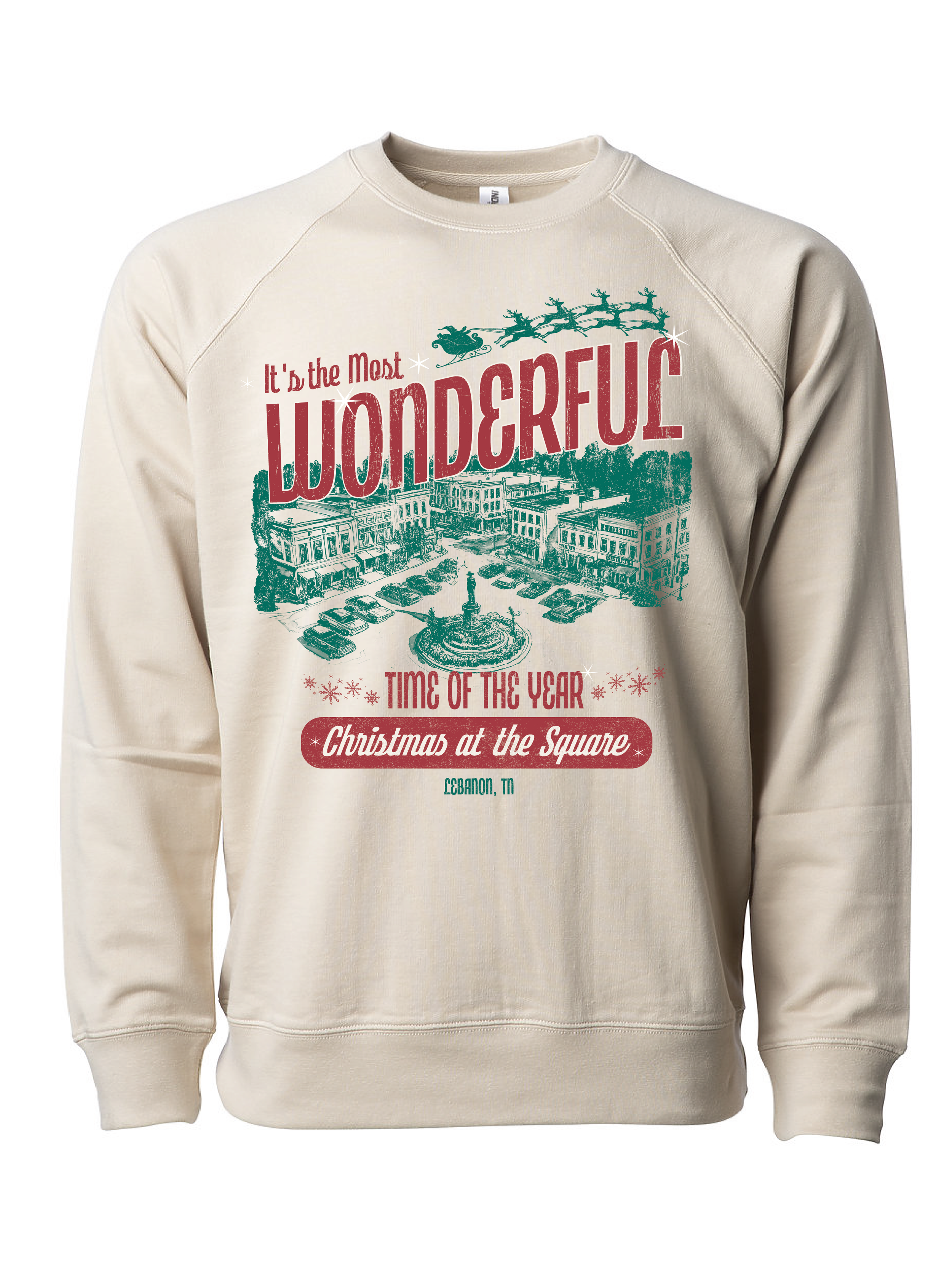 Most Wonderful Time of the Year design for the Christmas at the Square event in Historic Downtown Lebanon, Tennessee, 2024.