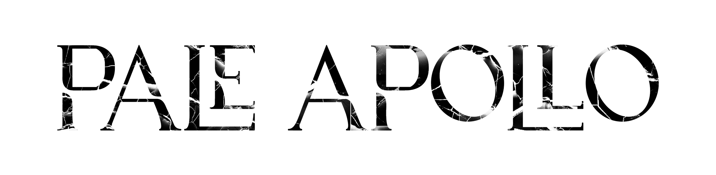 Finalized black and white logos created for promotional materials and digital presence for Nashville, TN based band PALE APOLLO, 2025.