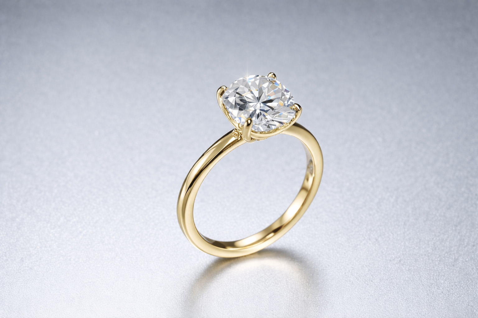 Oval Lab Diamond in 18k Yellow Gold Rngagement Ring.png