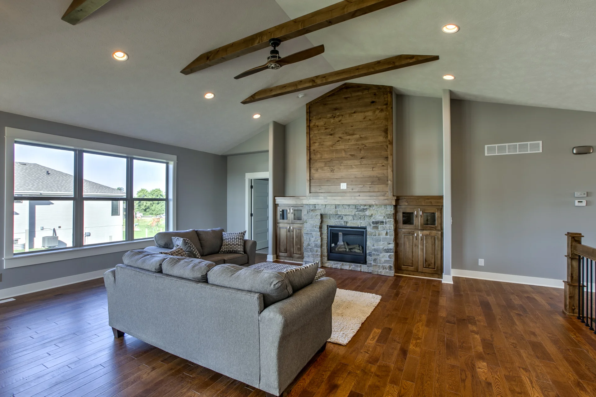 Stone Fireplace