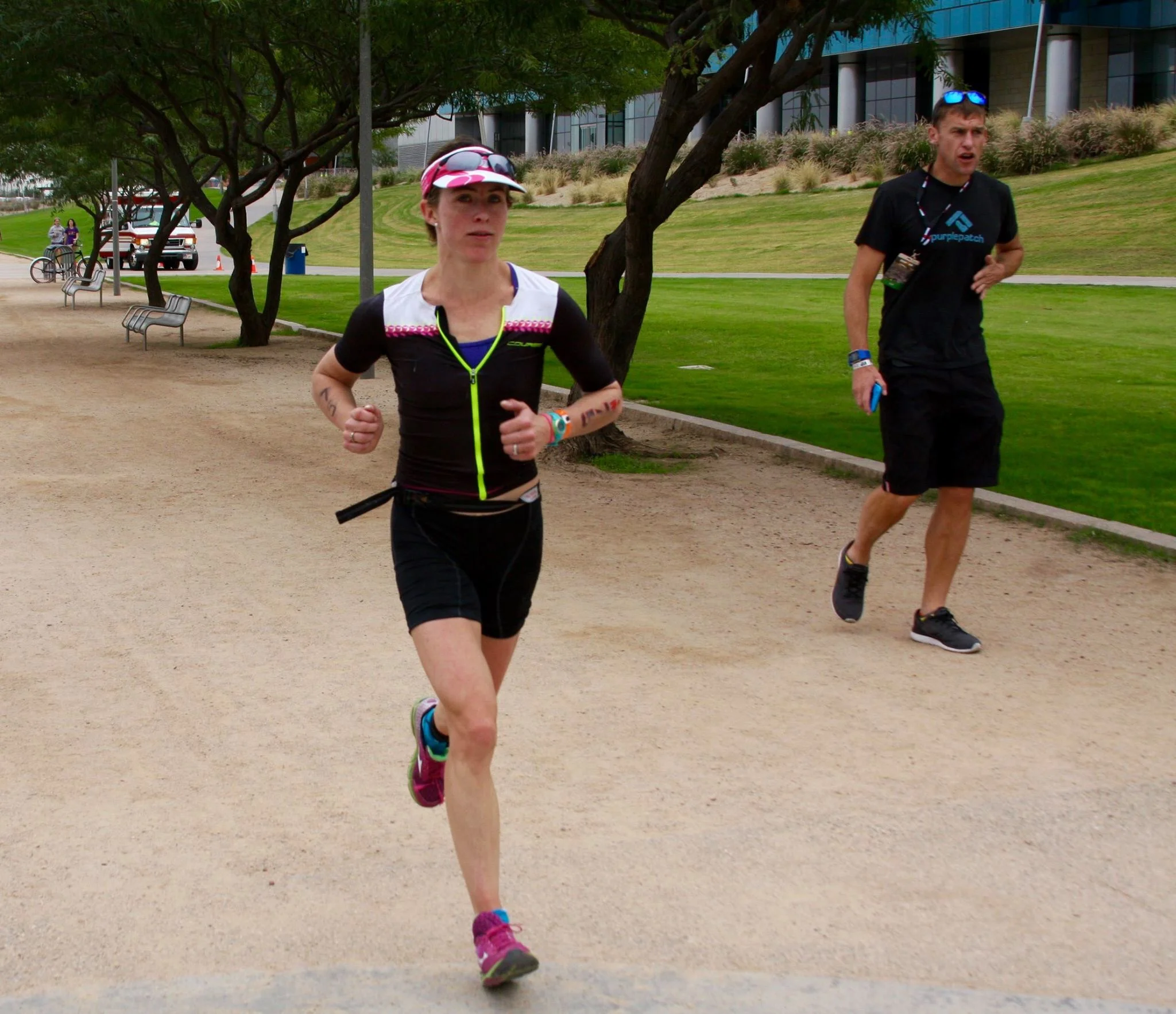 Matt shouts out words heading out onto the 2nd loop of Ironman Arizona which force me to continue to stay focussed on the process and execution, while still being mindful of the goal to break 9 hours.