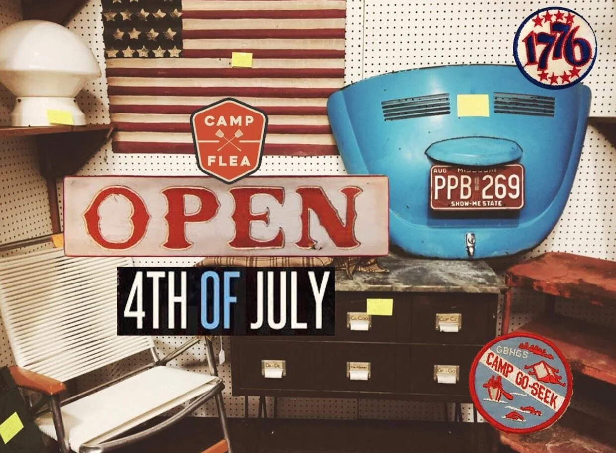 Come get your vintage on #openjuly4th #celebrate #vintageclothing #antiquing #thrifting #ozark #ozarkmo #happyfourth #makingmemories