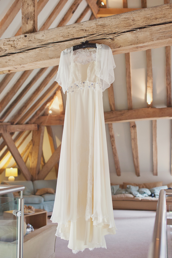chiffon wedding dress