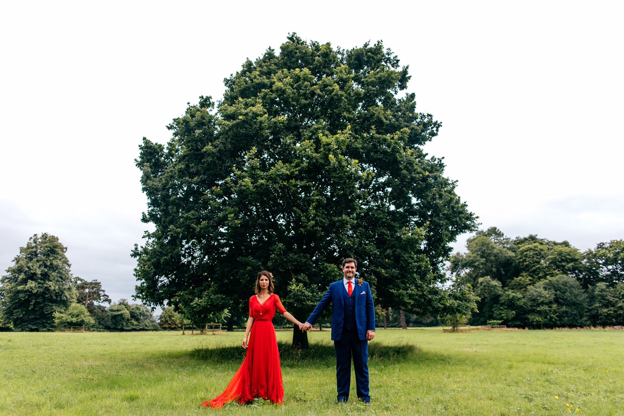 Red wedding dress vogue