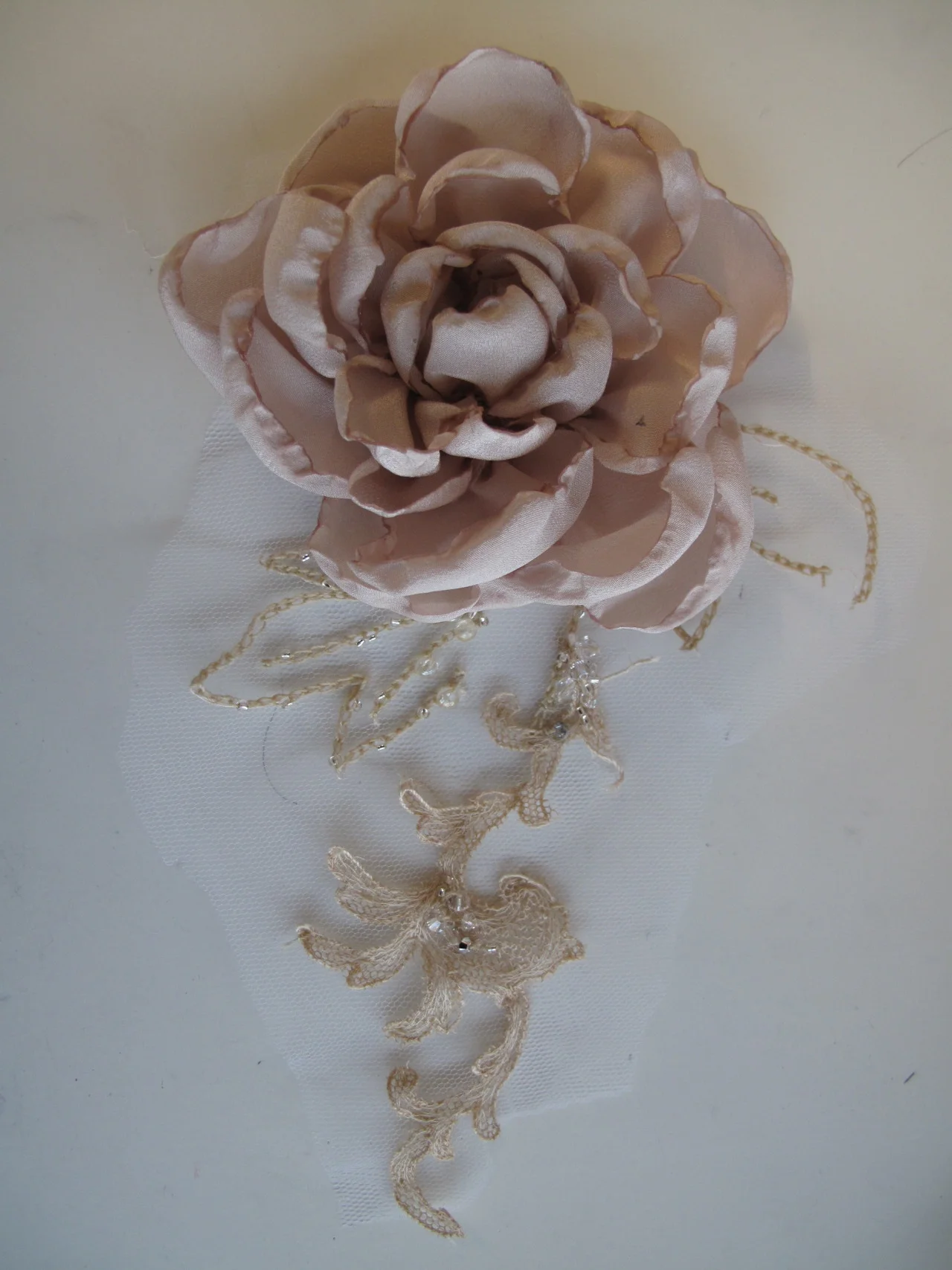 silk flower peony corsage