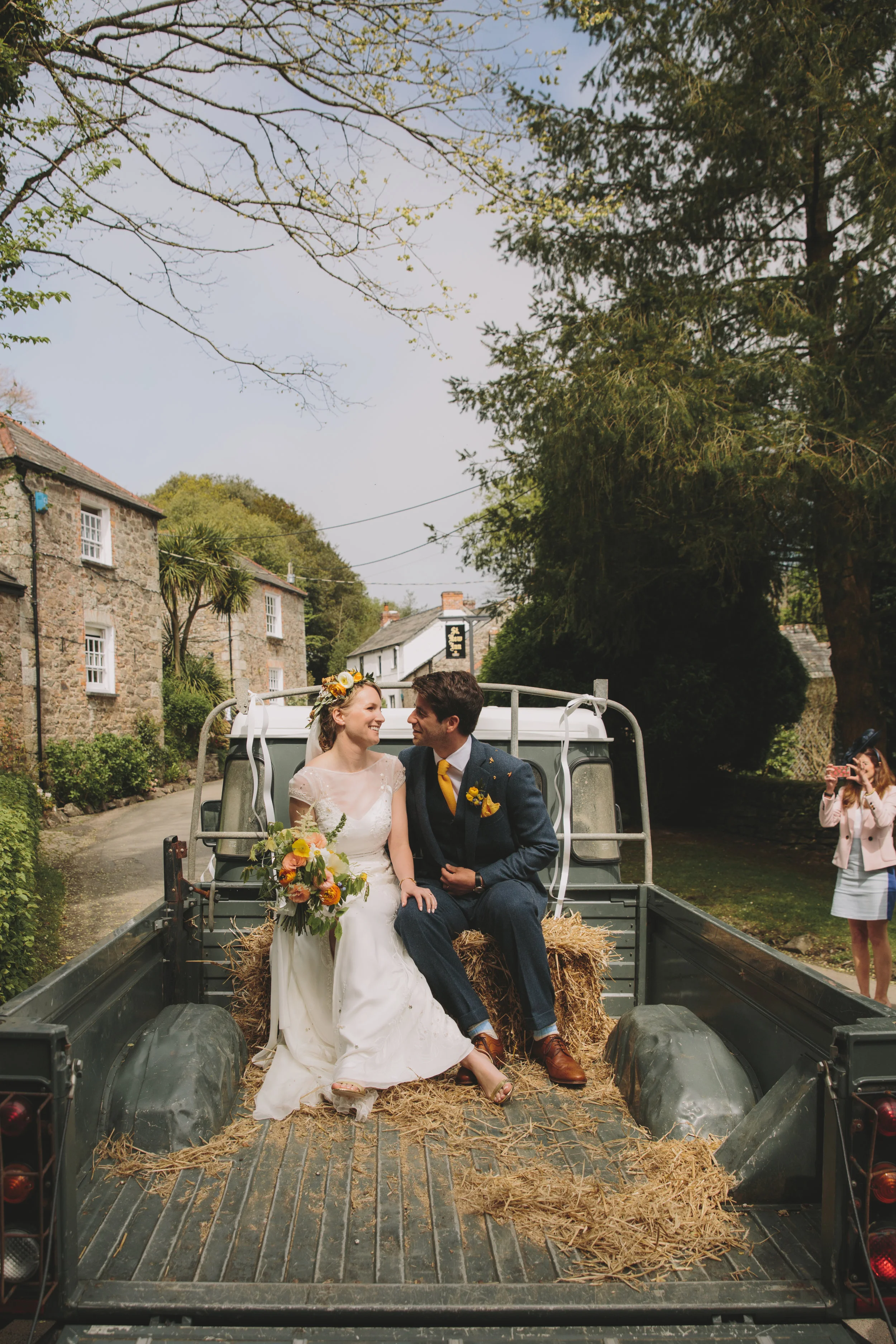cornigh chiffon wedding dress london designer