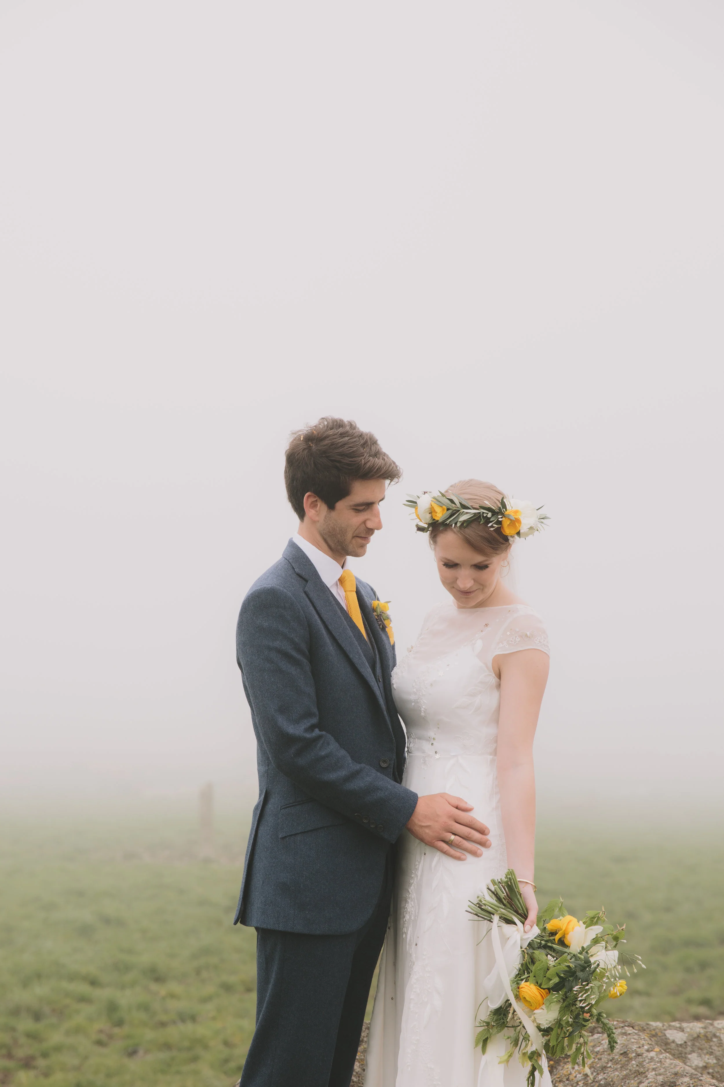 sheer chiffon floral embroidered wedding dress