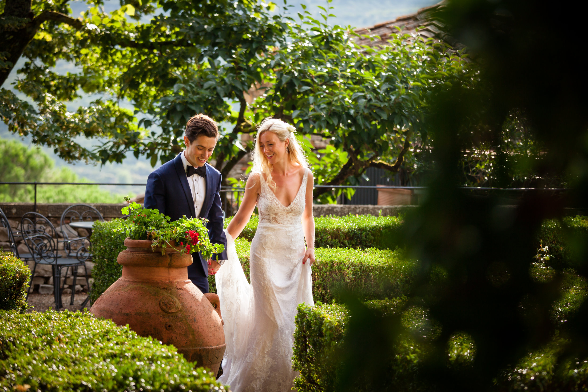 tuscan garden wedding