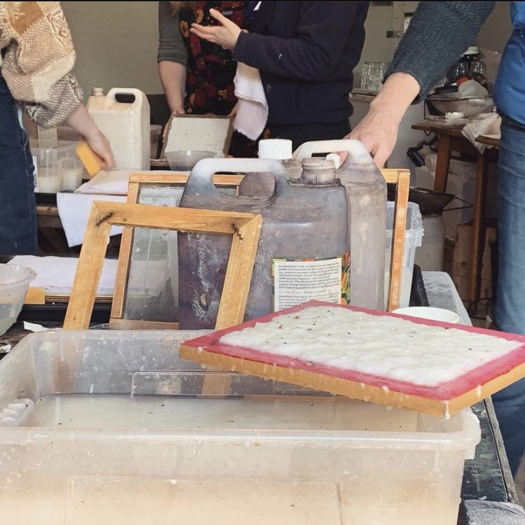  Paper making frames in use 