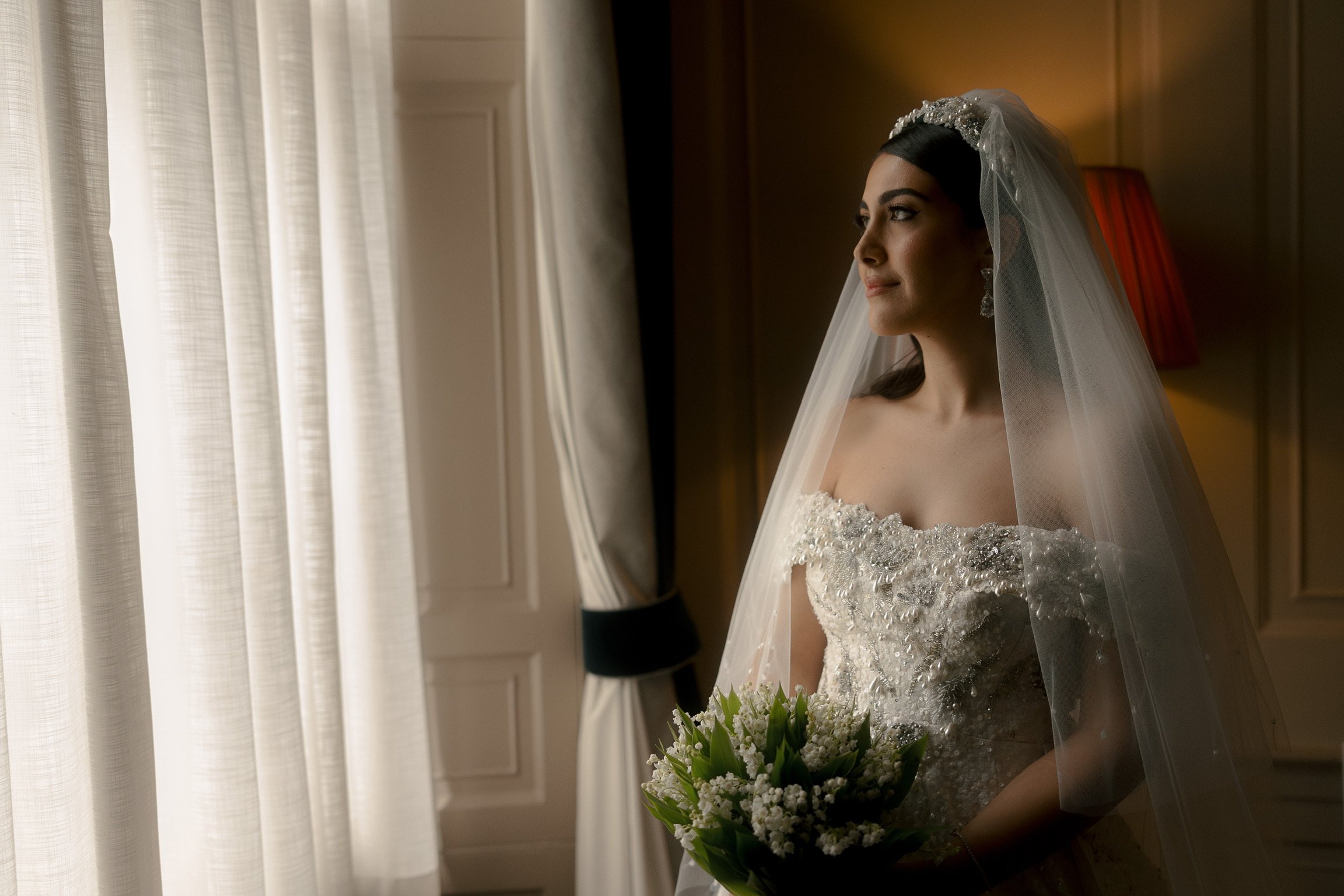 Enchanting Persian-Inspired Heritage Ball Gown for a Edinburgh Wedding