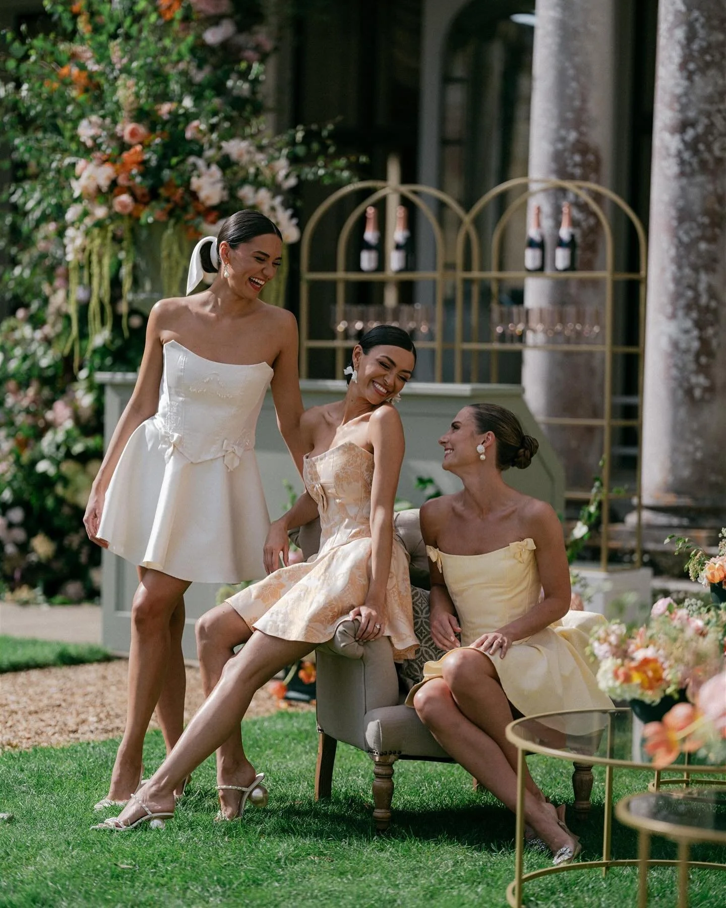 Brides and brides girls get ready for the after party!!

There are many elements to the wedding day, and I do believe it&rsquo;s important to be comfortably and suitable dressed for each. When it&rsquo;s time for the dance floor, you need to be ready