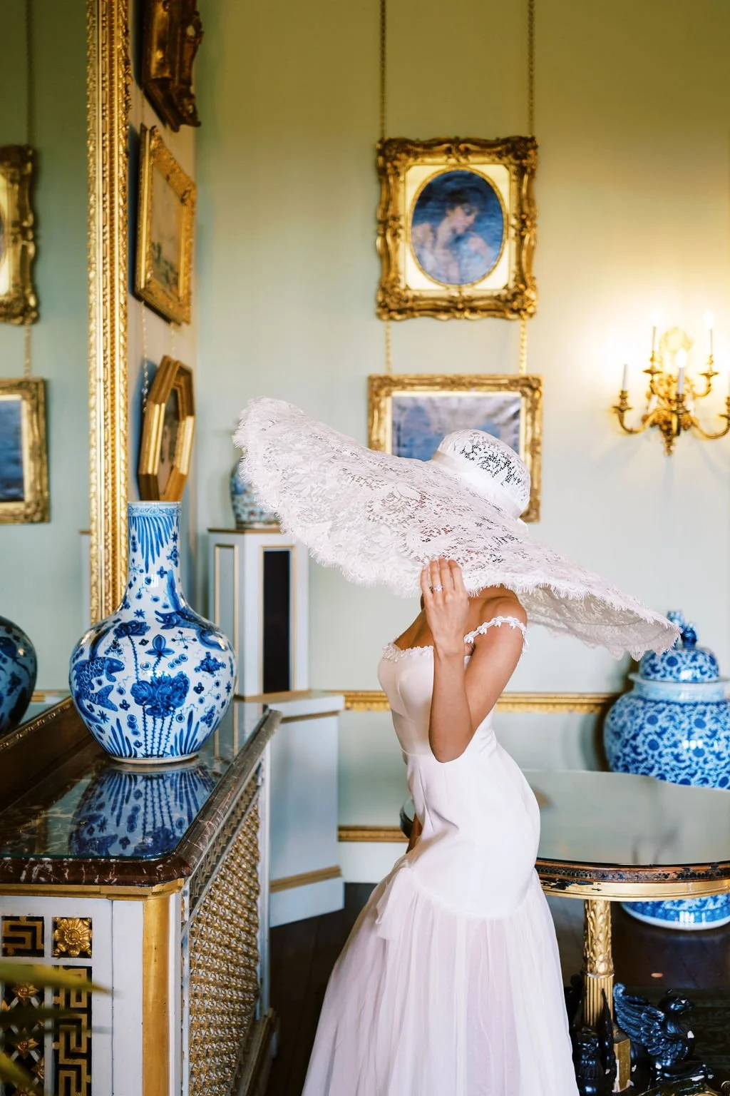 Silk Drop-Waist Wedding Dress for Somerley House