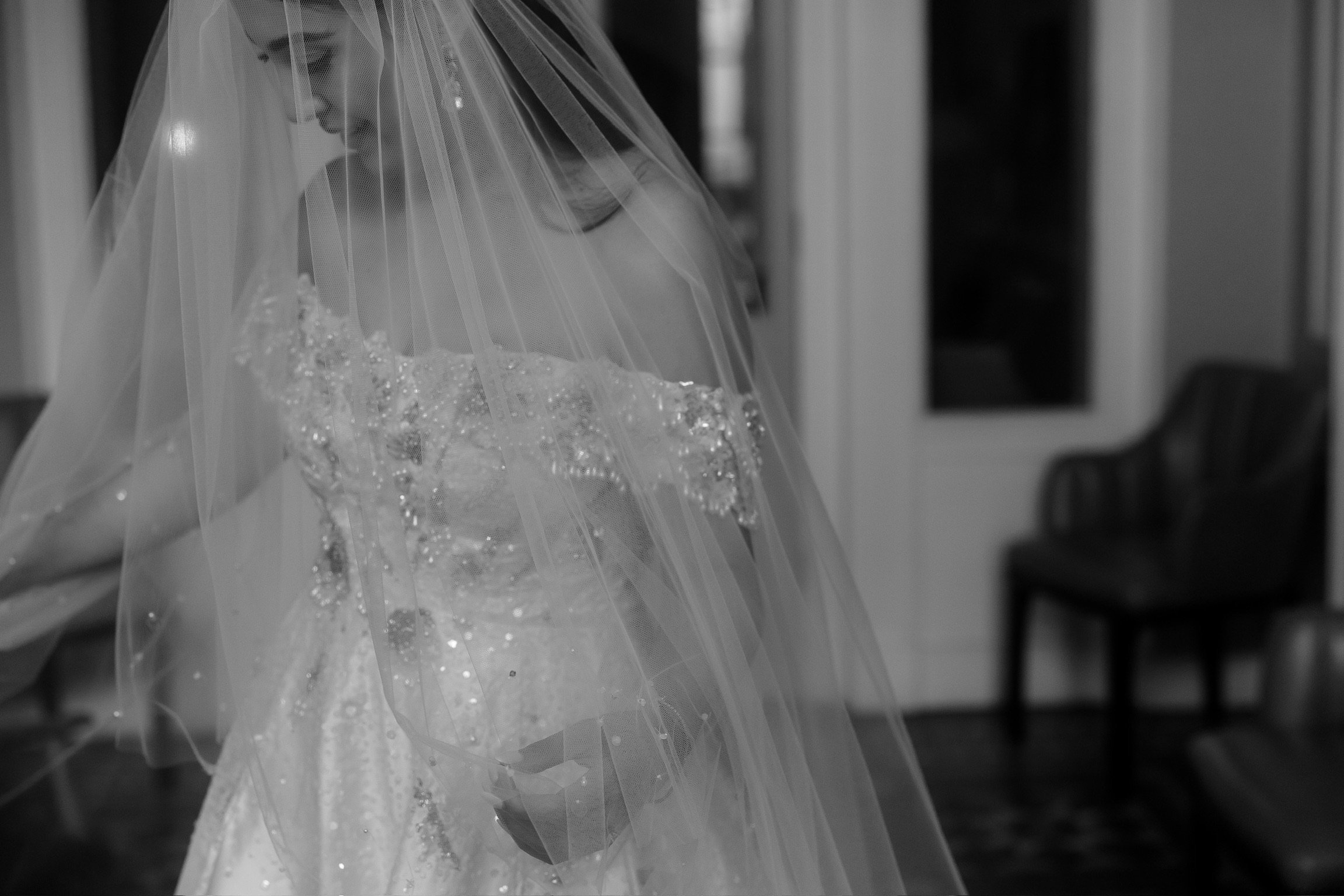Hand Bead-Embroidered Heritage Gown
