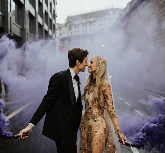 An unforgettable gold lace, hand embroidered gown.

A bespoke gold lace gown, cut and crafted by hand, intricately embroidered with beads, jewels and light-catching crystal details. Intentional and shimmering in London&rsquo;s winter light.

Designed