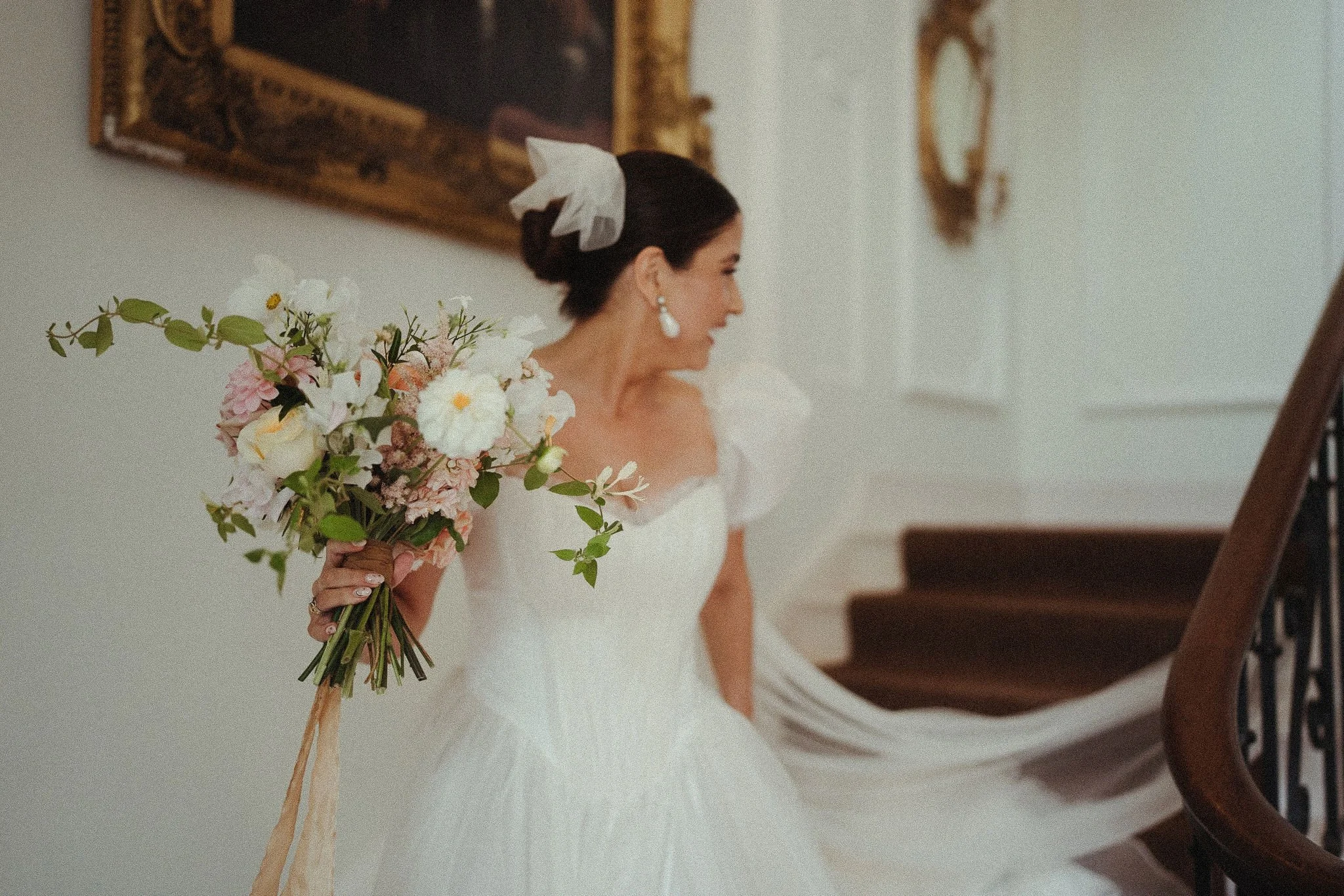 bespoke wedding dress by wilden london with basque waist